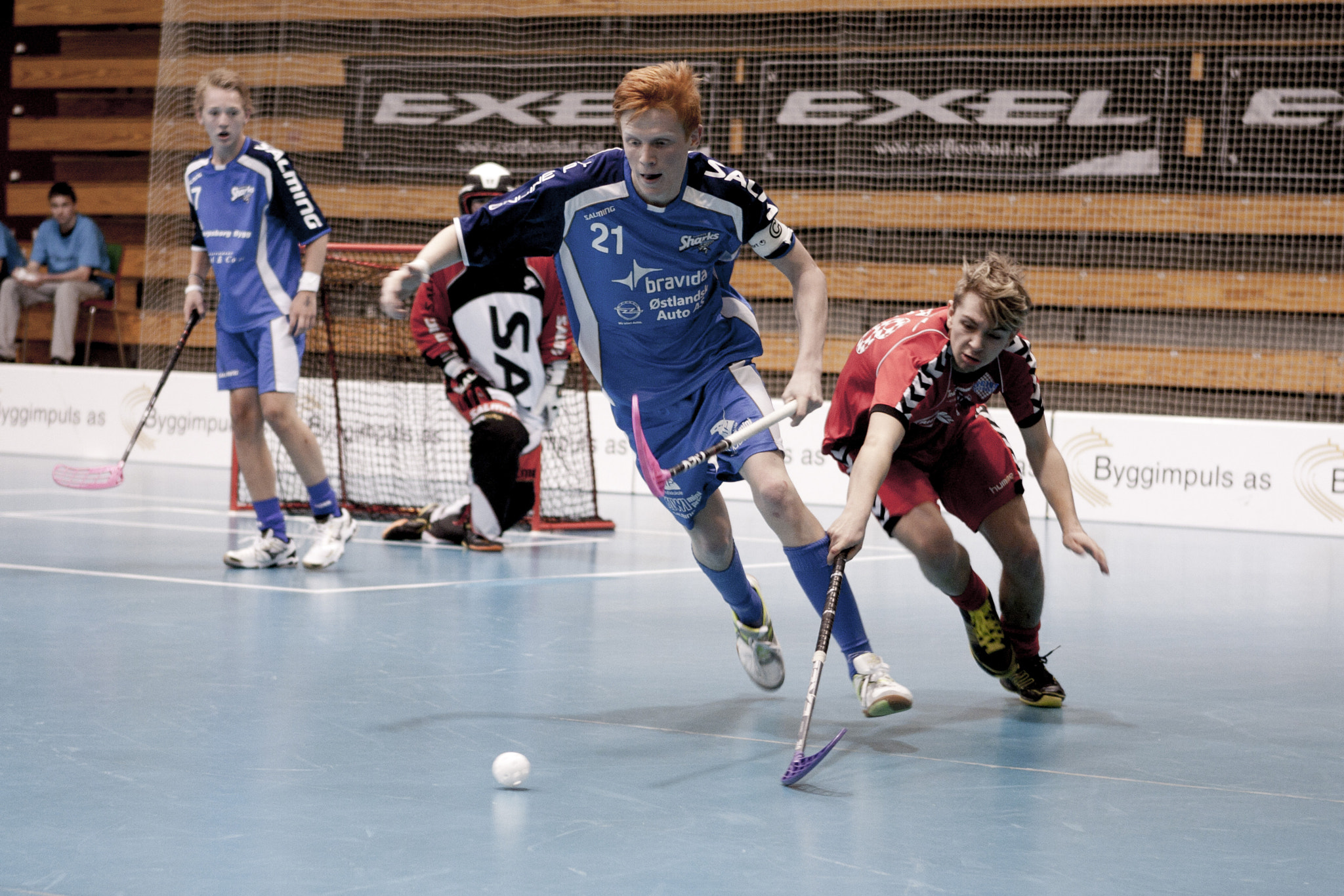 Canon EOS 40D + Canon EF 24-70mm F2.8L USM sample photo. Floorball photography
