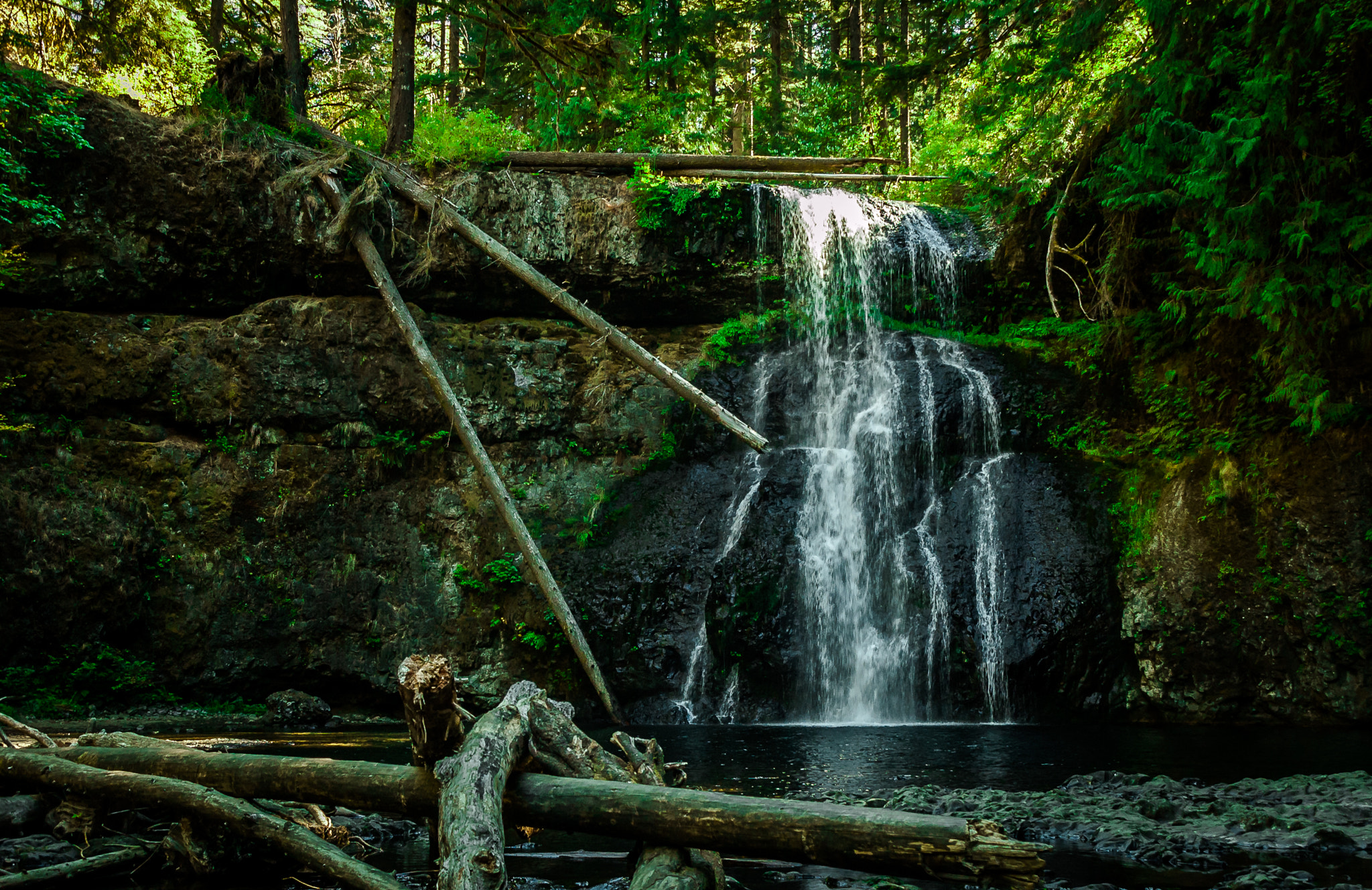 Nikon D50 sample photo. Silver falls, or - upper north falls photography