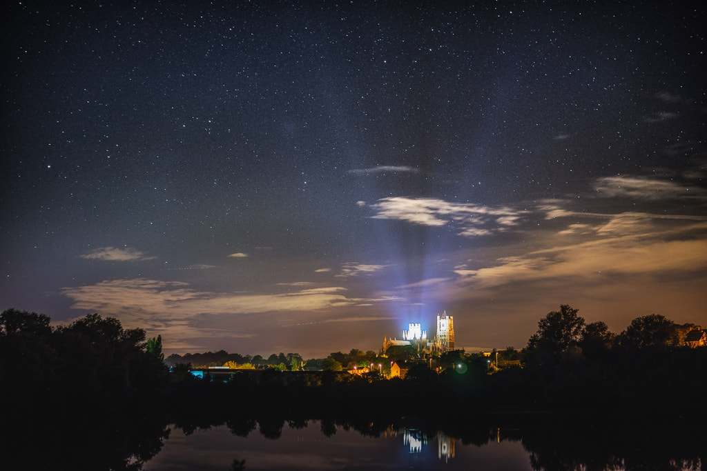 Sony a7 sample photo. Starry night over ely photography