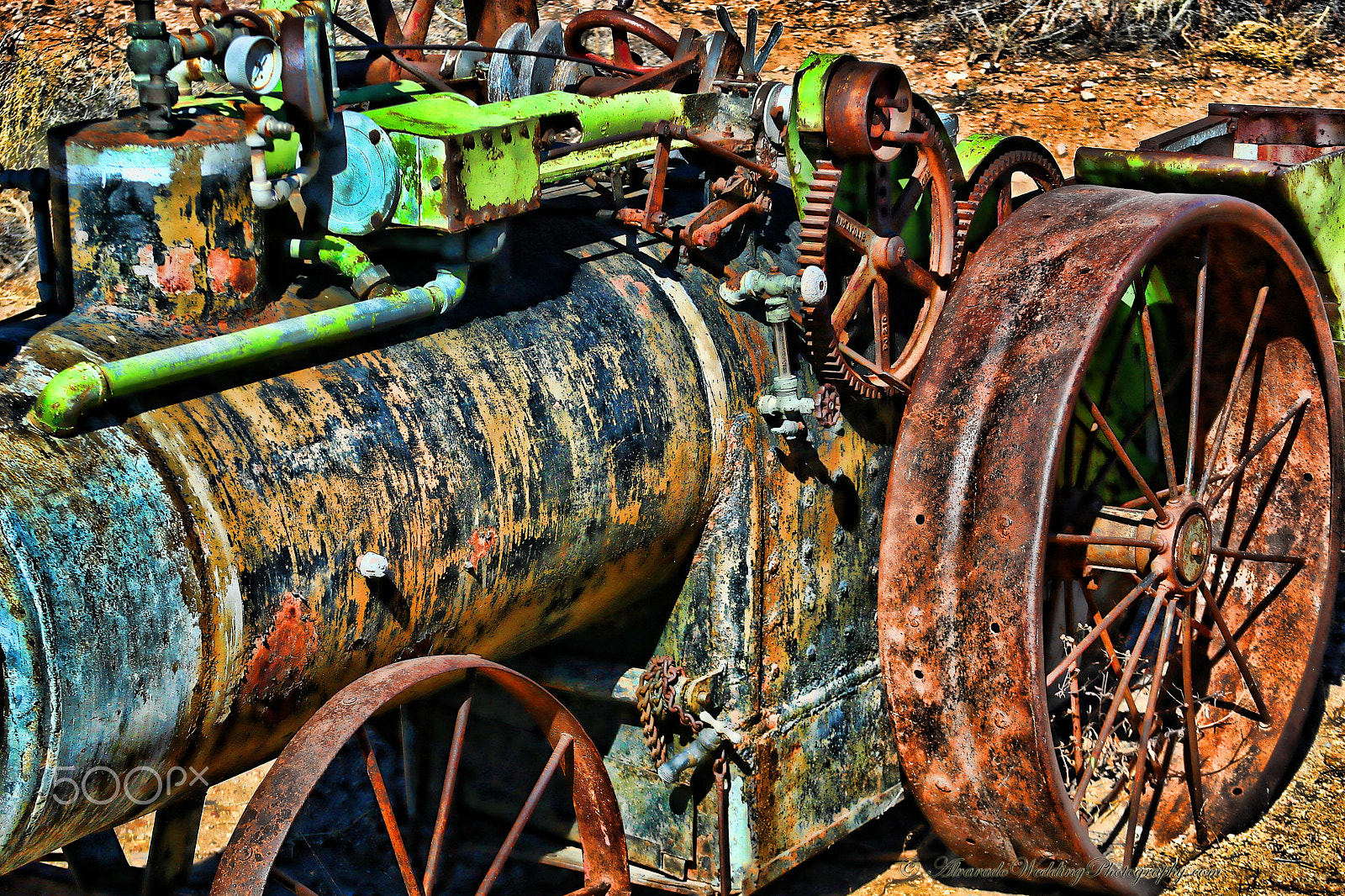 Canon EOS 30D sample photo. Steam tractor photography