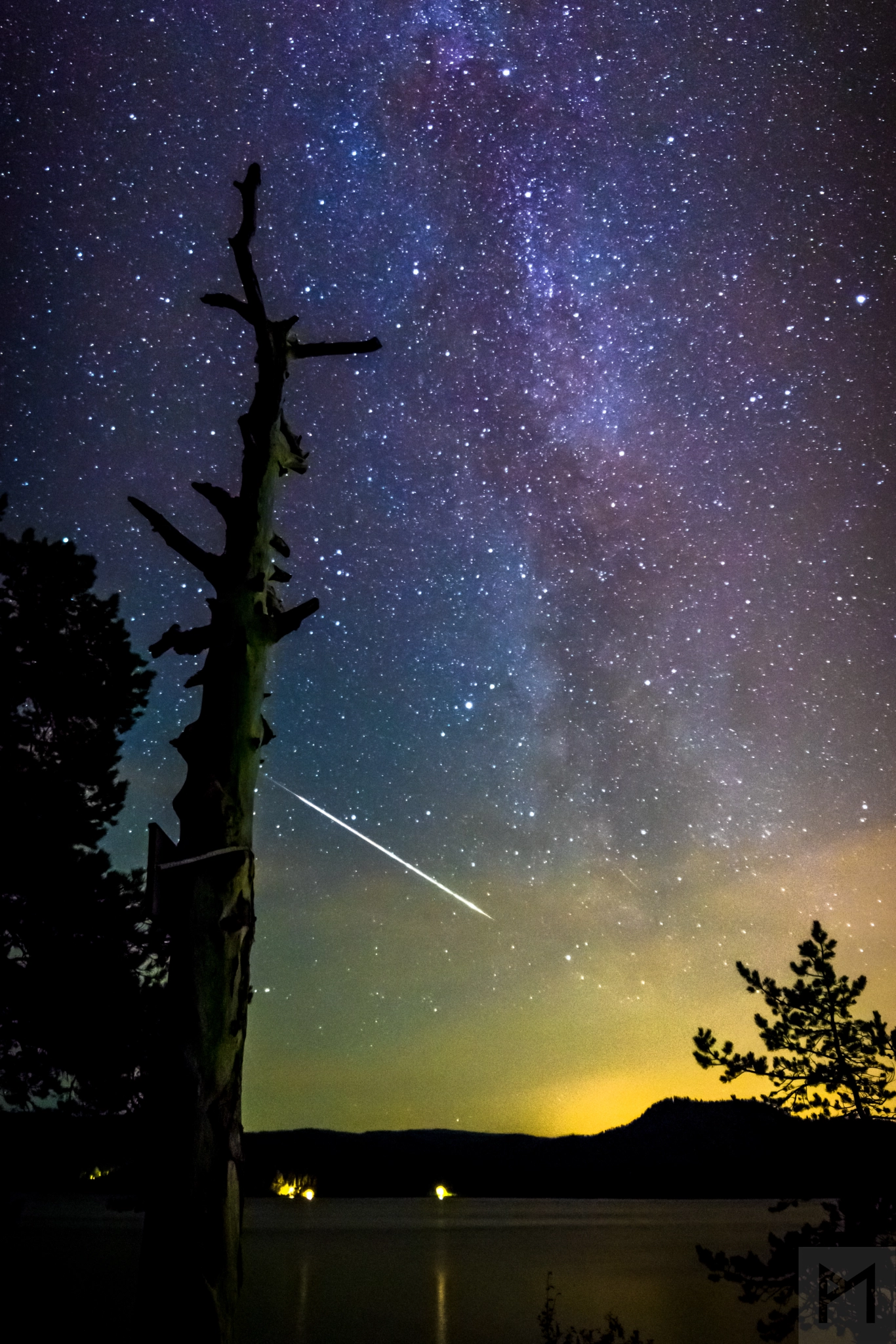 Samyang 14mm F2.8 ED AS IF UMC sample photo. Milky way between the aurora show! photography