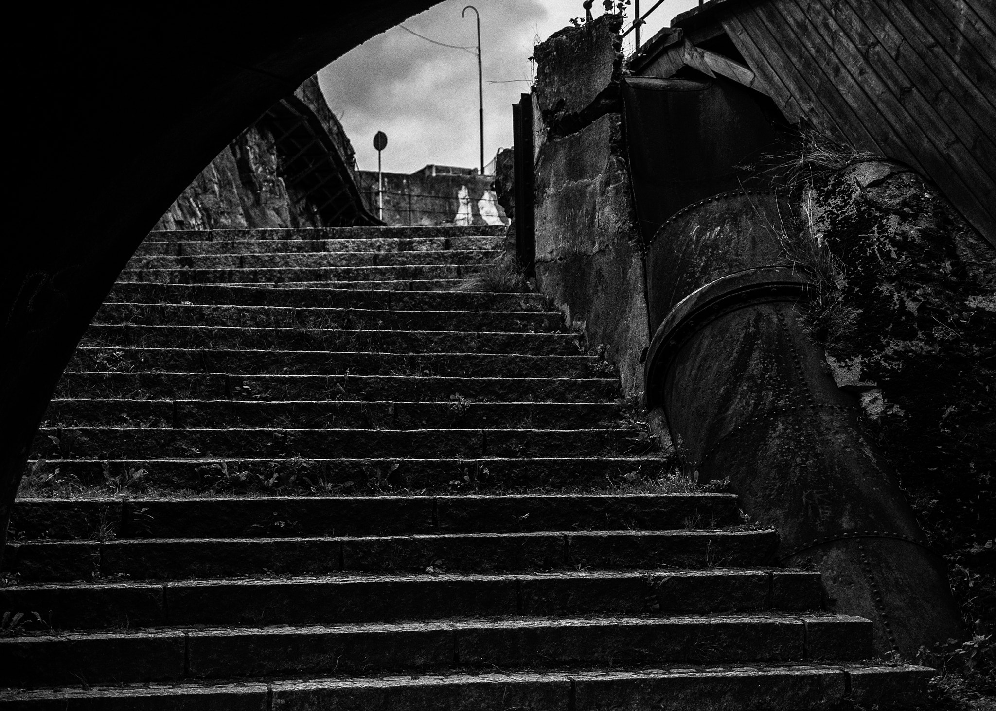 Panasonic Lumix DMC-GX7 sample photo. Stairway photography