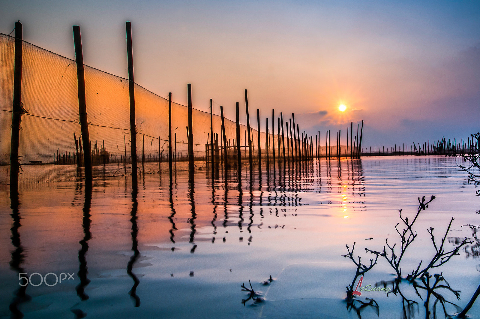 Nikon D300 sample photo. Sunset on tamgiang lagoon photography