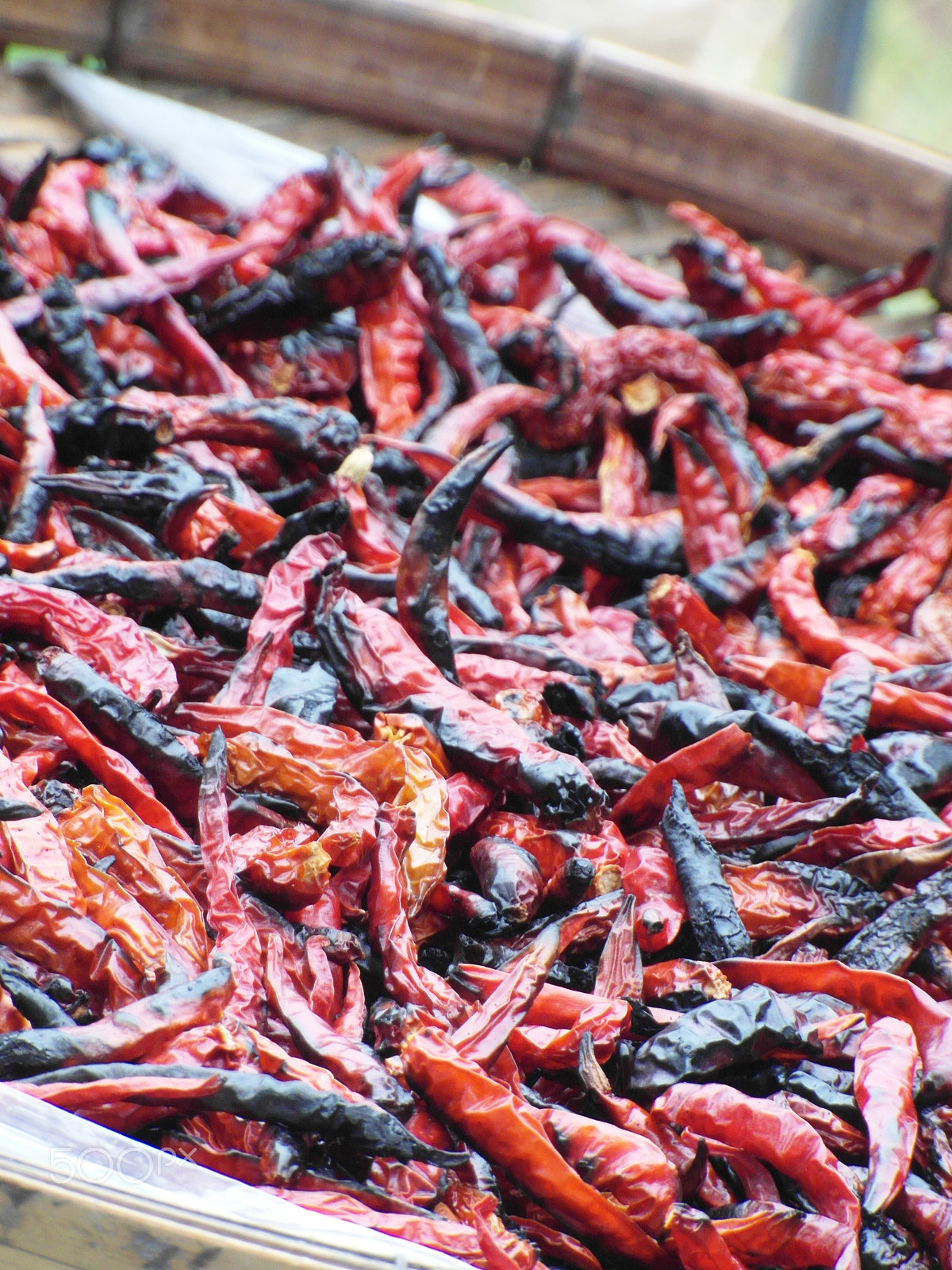 Samsung WB750 sample photo. Sun dried chillies photography
