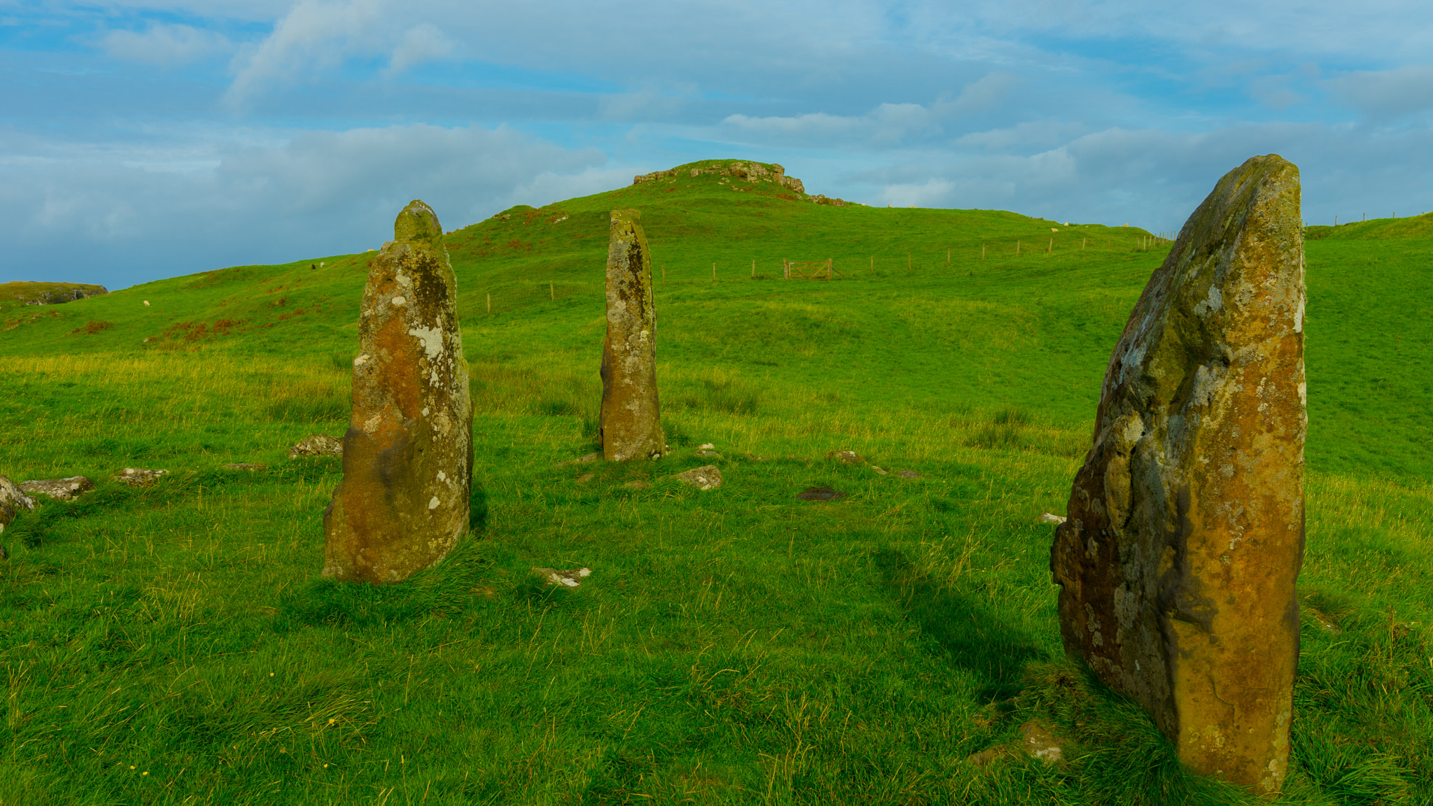 Sony a7 + Sony FE 24-70mm F2.8 GM sample photo. Three iron age stones photography