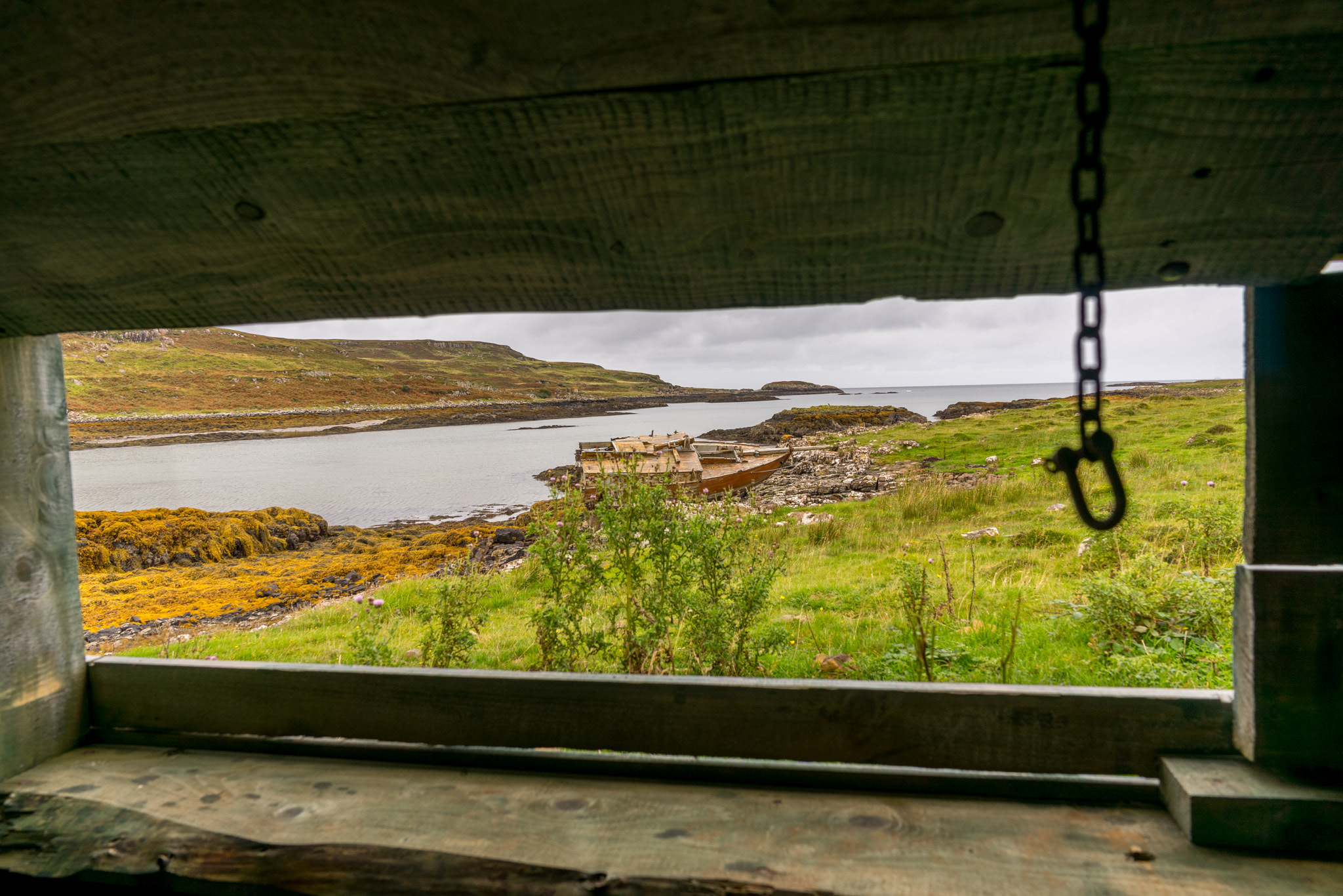 Sony a7 + Sony FE 24-70mm F2.8 GM sample photo. Scottish landscape and boat photography