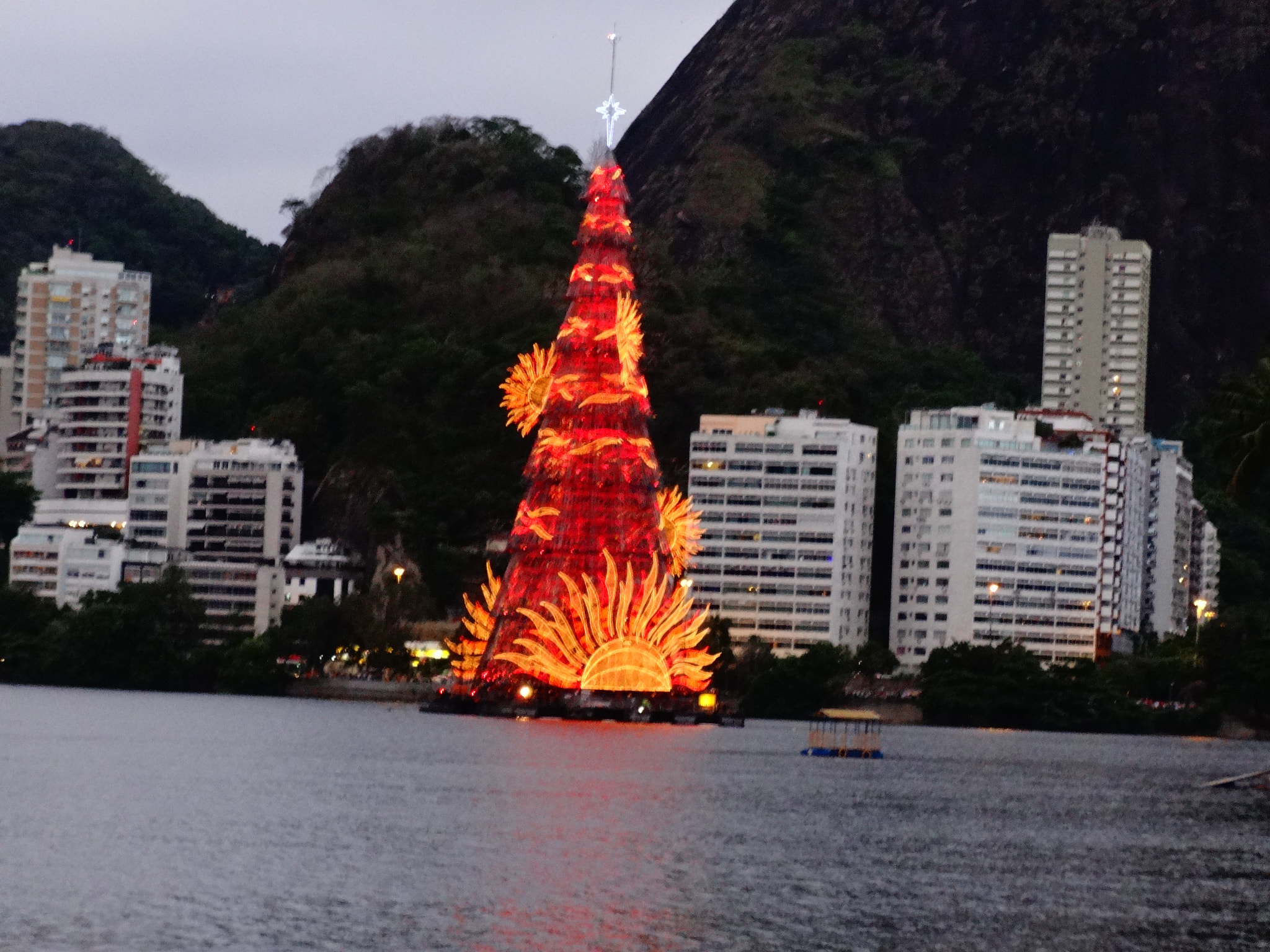 Sony Cyber-shot DSC-WX80 sample photo. Lagoa arvore do rio de janeiro no natal photography