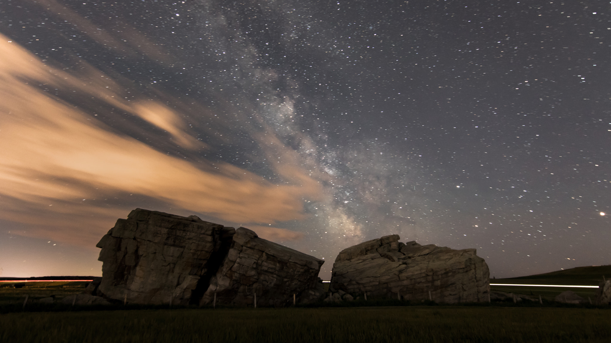 Canon EOS 760D (EOS Rebel T6s / EOS 8000D) sample photo. Milky way at the big rock 2 photography