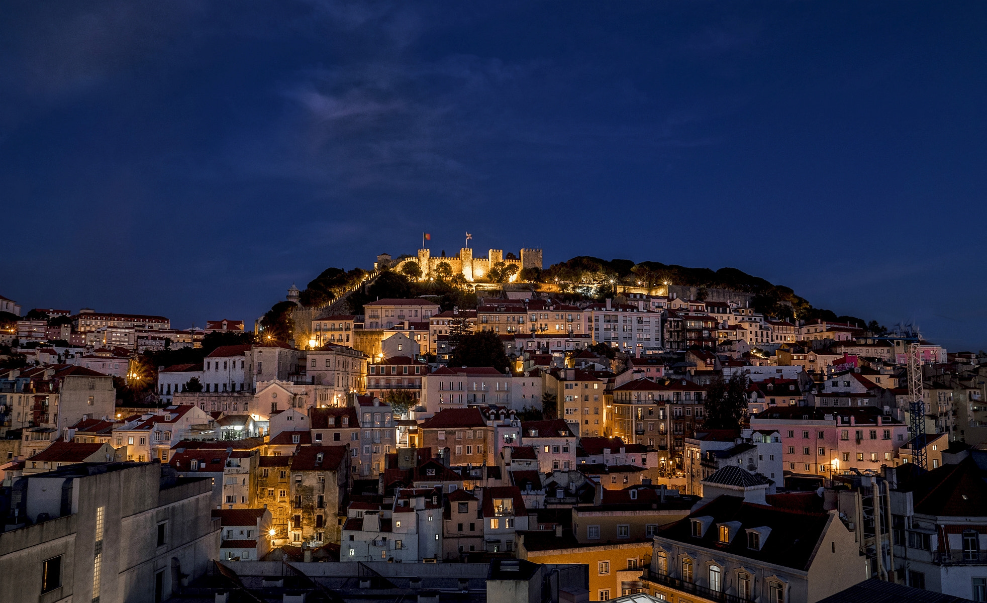 Olympus PEN-F sample photo. Houses on a hill . photography