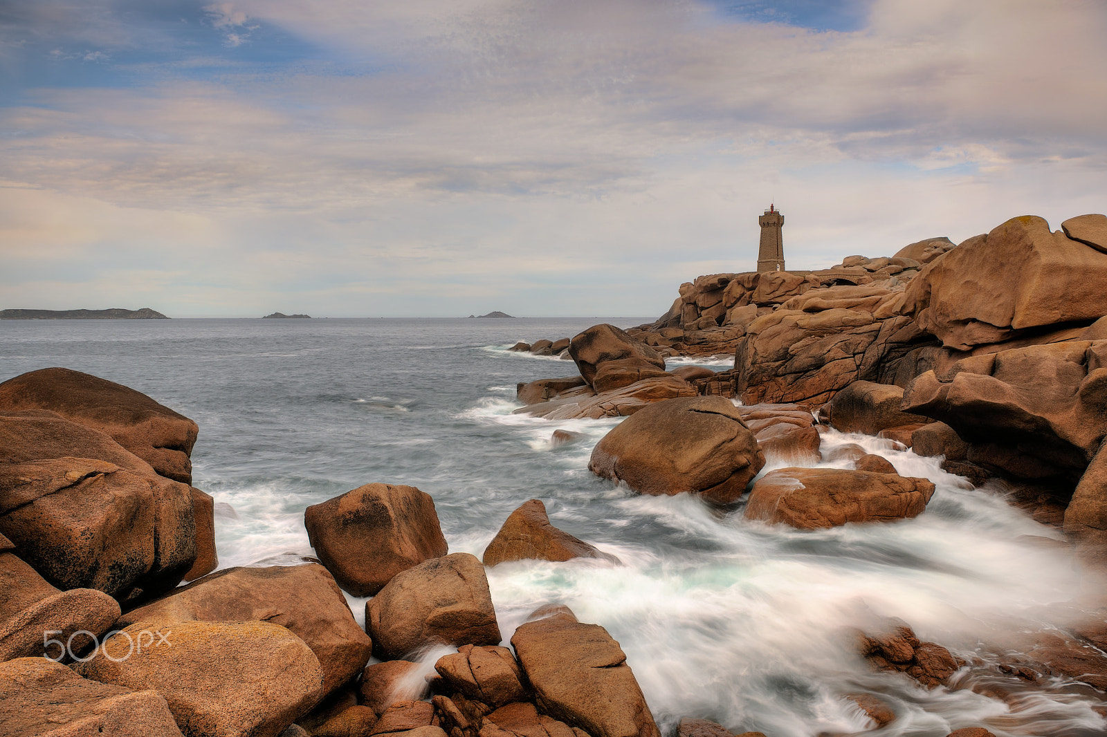 Nikon D3X sample photo. Phare de ploumanach photography