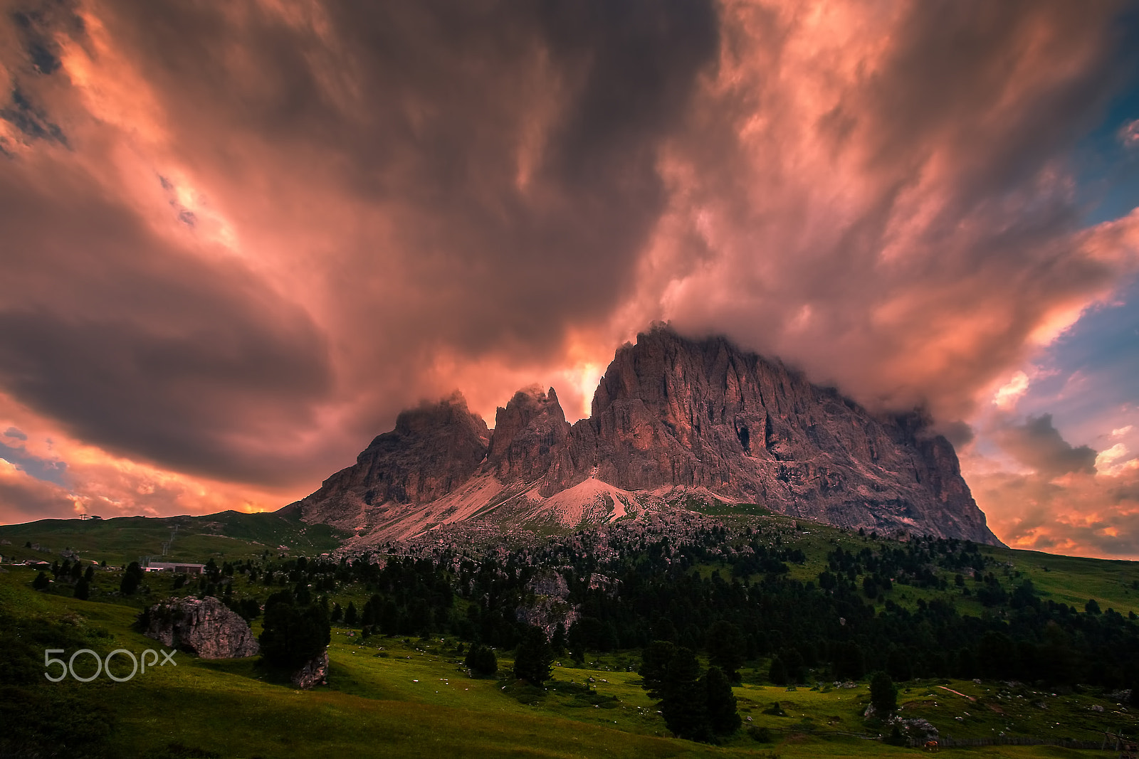 Canon EF 17-35mm f/2.8L sample photo. Dolomite mountainview - like volcano photography