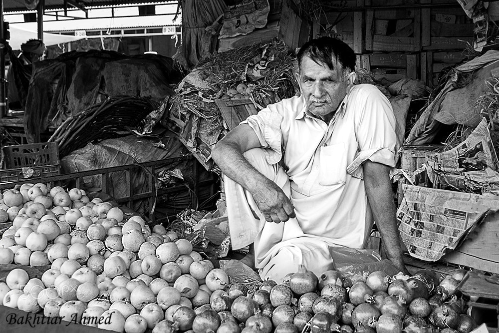 Canon EF-S 17-55mm F2.8 IS USM sample photo. Vegetable seller photography