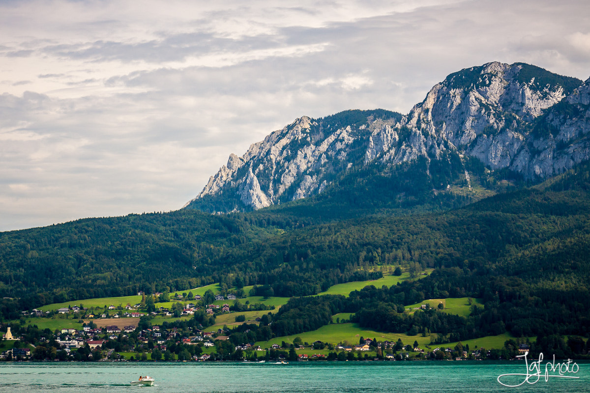 Canon EOS 50D + Canon EF 24-70mm F4L IS USM sample photo. Landscape at attersee photography
