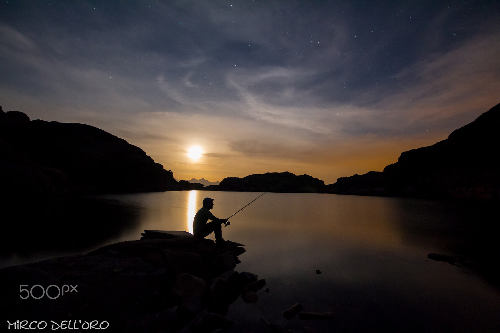 Canon EOS 650D (EOS Rebel T4i / EOS Kiss X6i) + Sigma 10-20mm F4-5.6 EX DC HSM sample photo. Fishermean in the night photography