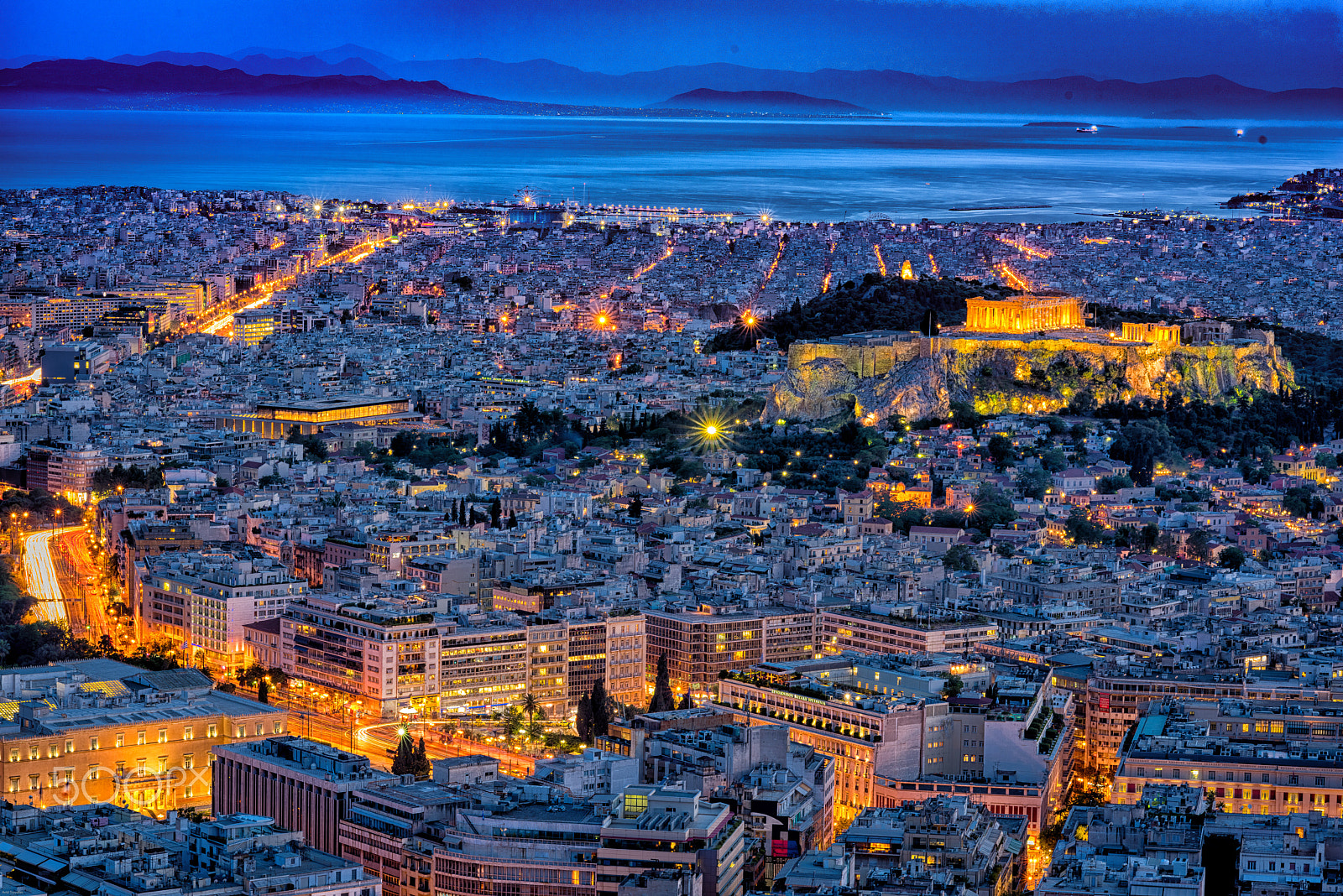 Nikon D810 + ZEISS Makro-Planar T* 100mm F2 sample photo. Parthenon from lycabettus photography