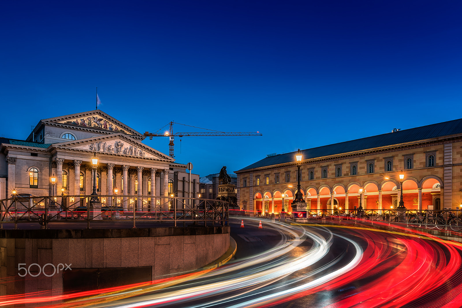 Sony a7R II + Sony DT 50mm F1.8 SAM sample photo. Munich lightstripes photography