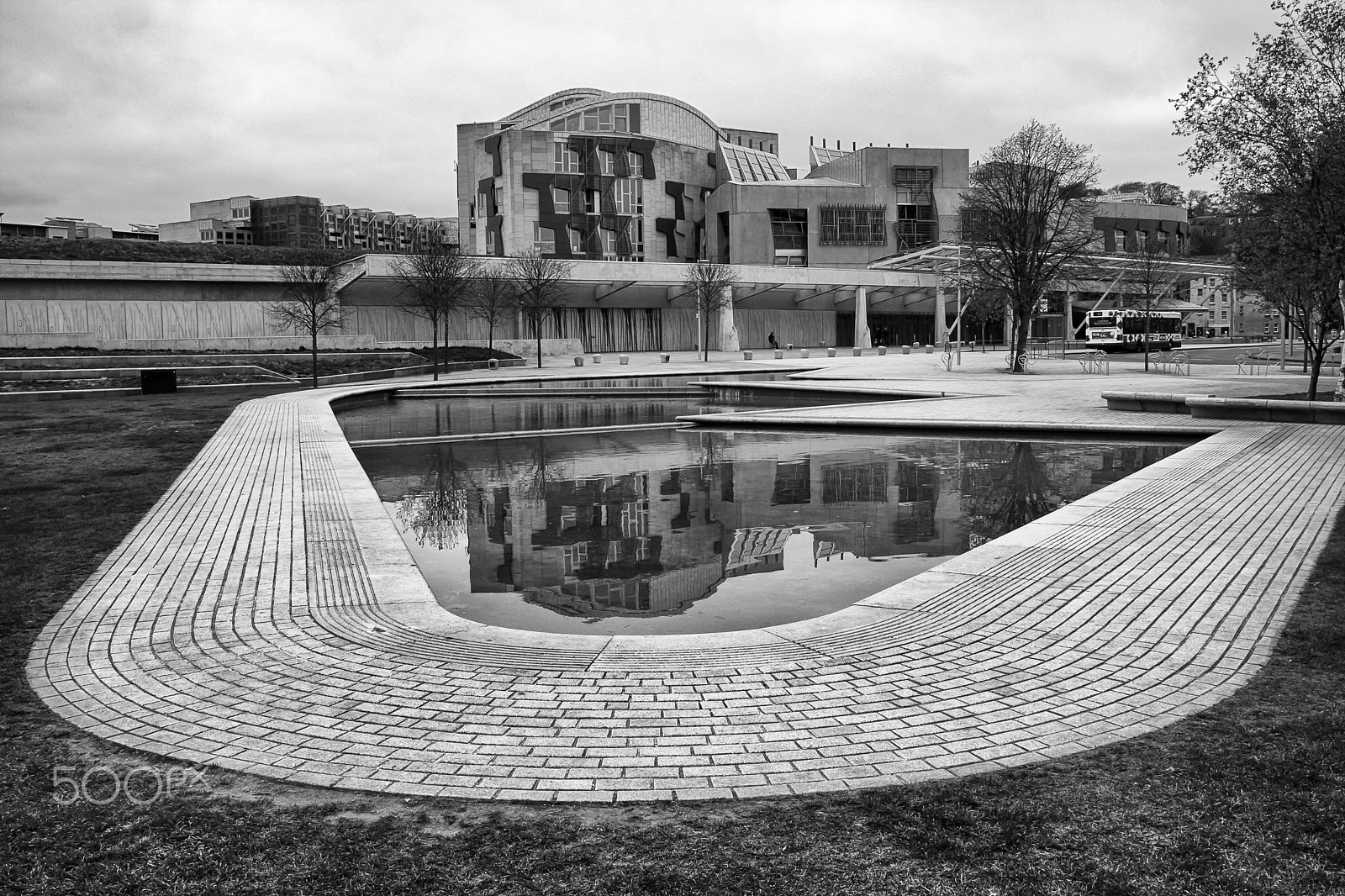 Canon EOS-1D Mark III sample photo. Scottish parliament reflection photography