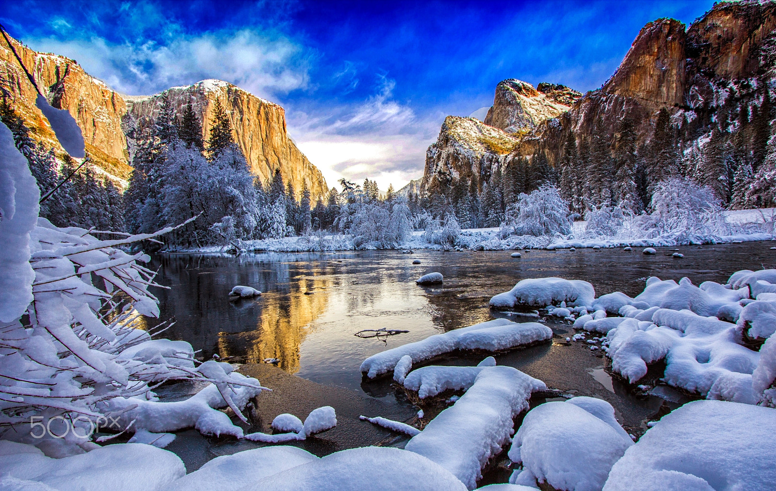Canon EF-S 10-22mm F3.5-4.5 USM sample photo. Frosty reflections of el capitan photography