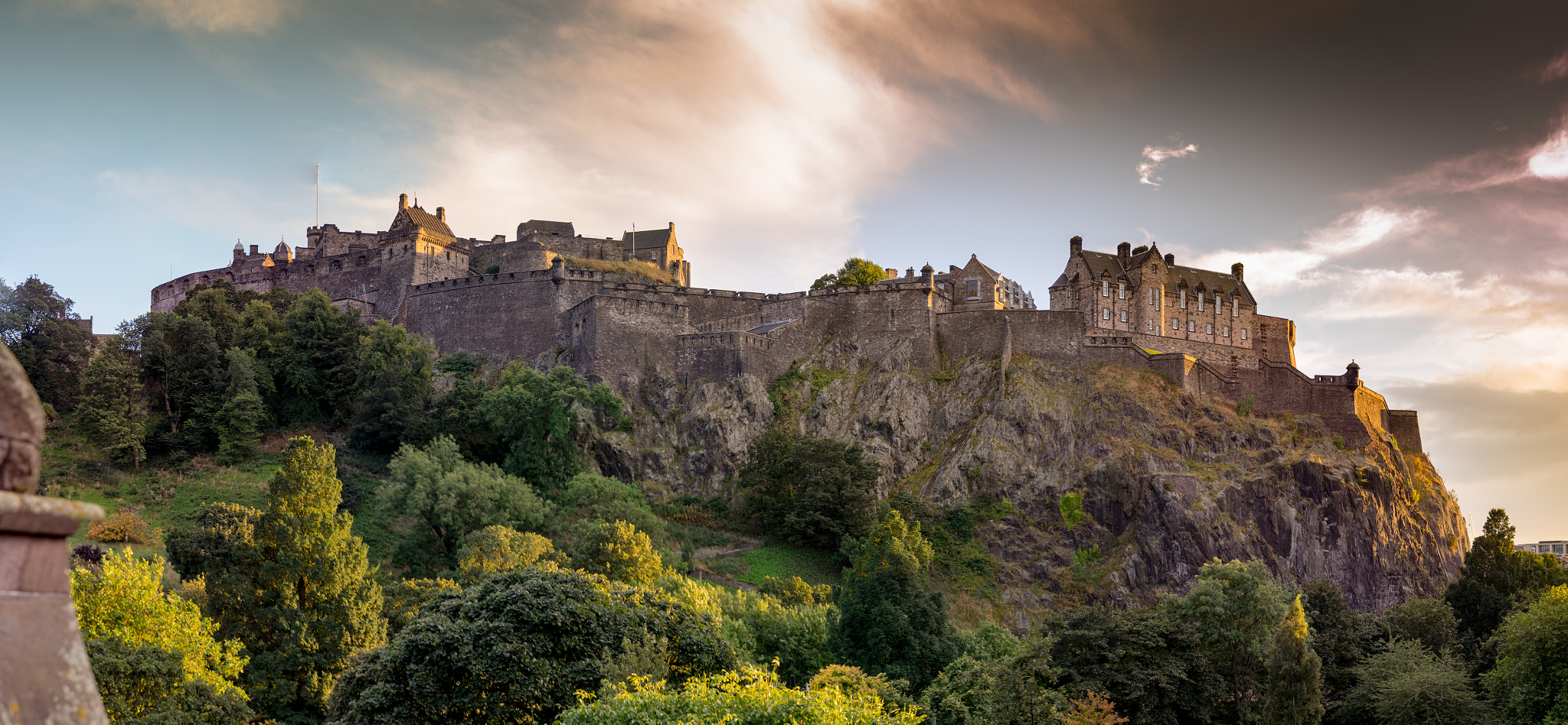 Sony a7 sample photo. Edinburgh castle skyline photography