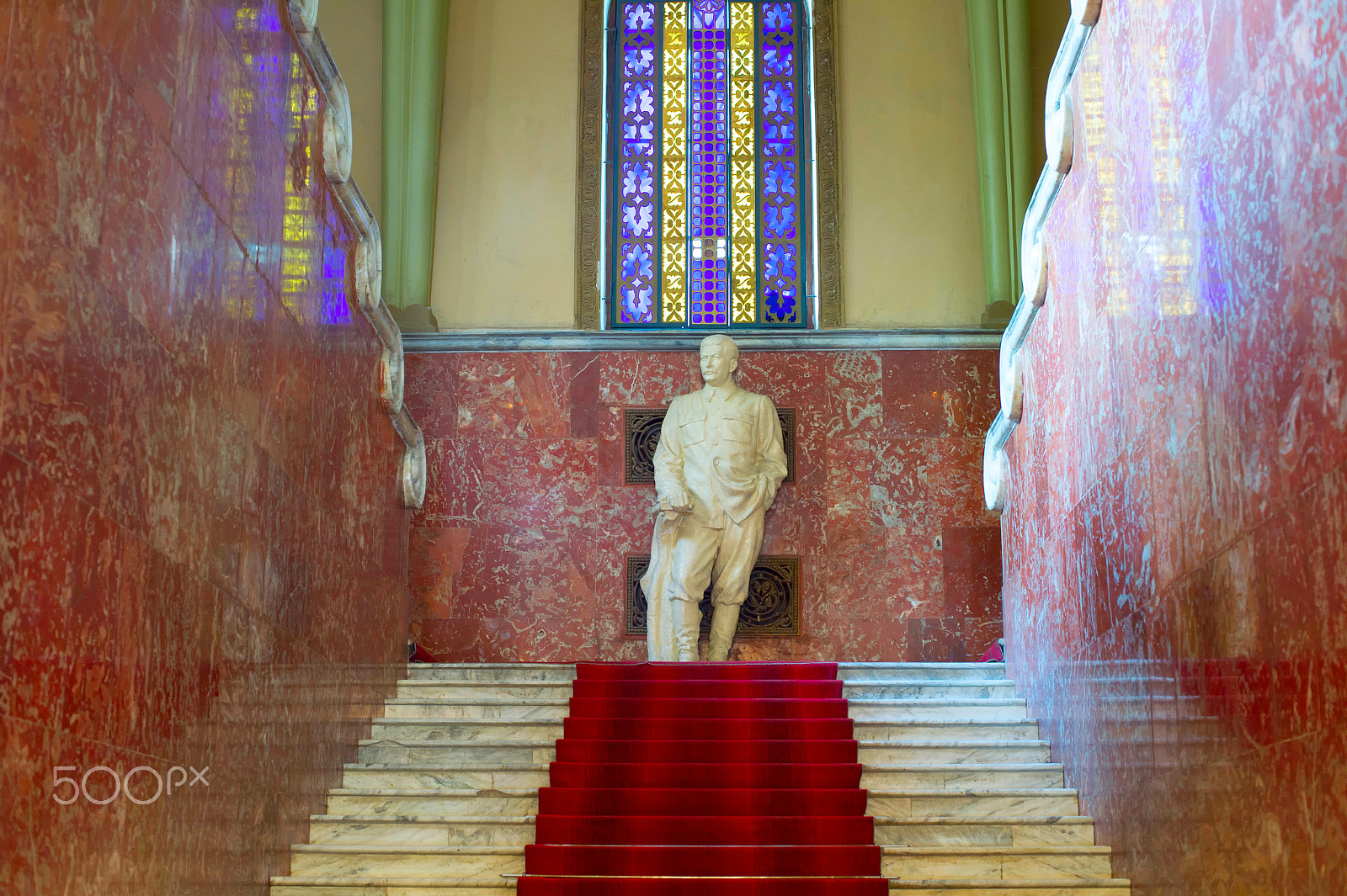 Nikon AF Nikkor 50mm F1.4D sample photo. Stalin monument in gori museum photography