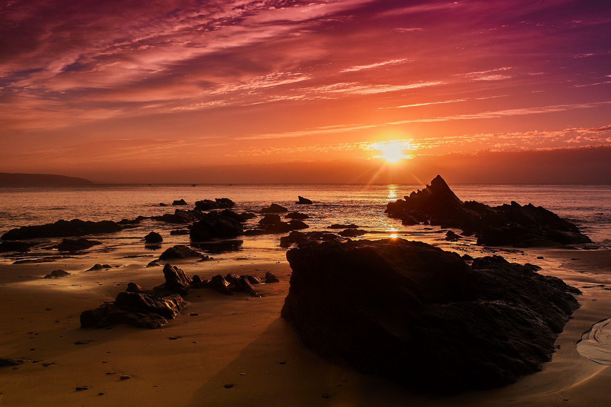 Sigma 17-50mm F2.8 EX DC OS HSM sample photo. Wales sunrise photography