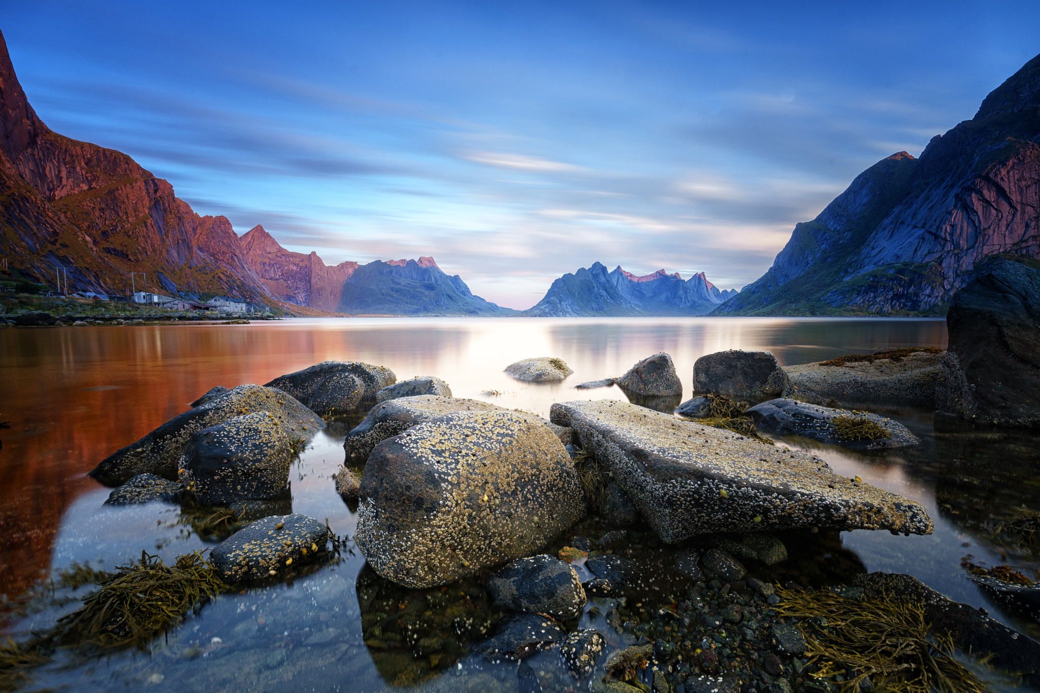 16-35mm F4 OSS sample photo. Enlightened mountains photography