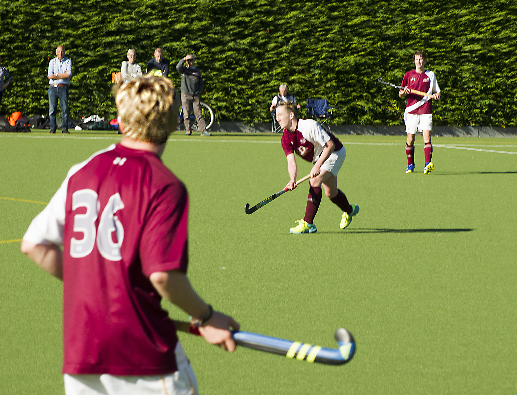 Sony Alpha DSLR-A450 sample photo. Hockey match photography
