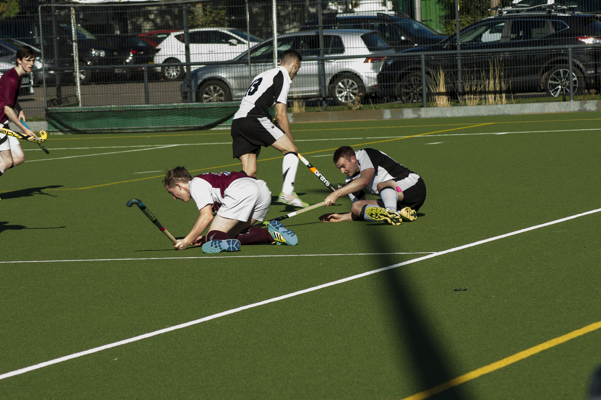 Sony Alpha DSLR-A450 sample photo. Hockey match photography