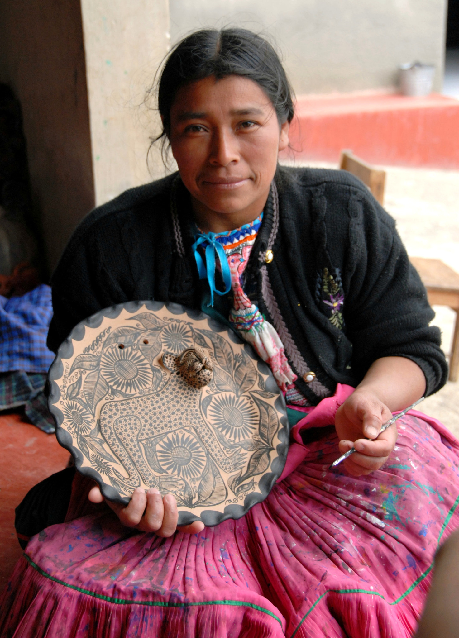 Nikon D200 sample photo. Maya potter chiapas mexico photography