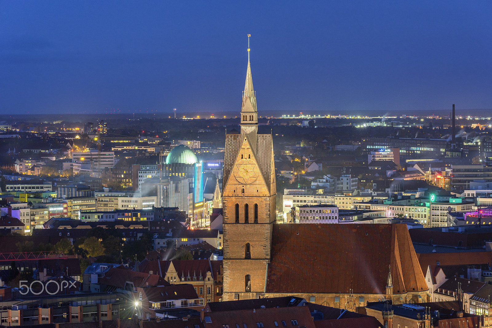 Sony a7 II + Tamron SP 70-300mm F4-5.6 Di USD sample photo. Aerial view of hannover photography