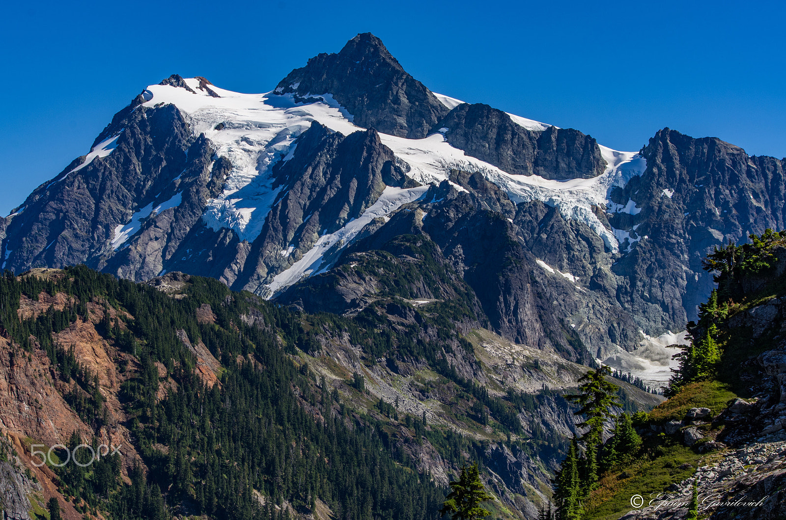 HD Pentax DA 55-300mm F4.0-5.8 ED WR sample photo. Mt shuksan photography
