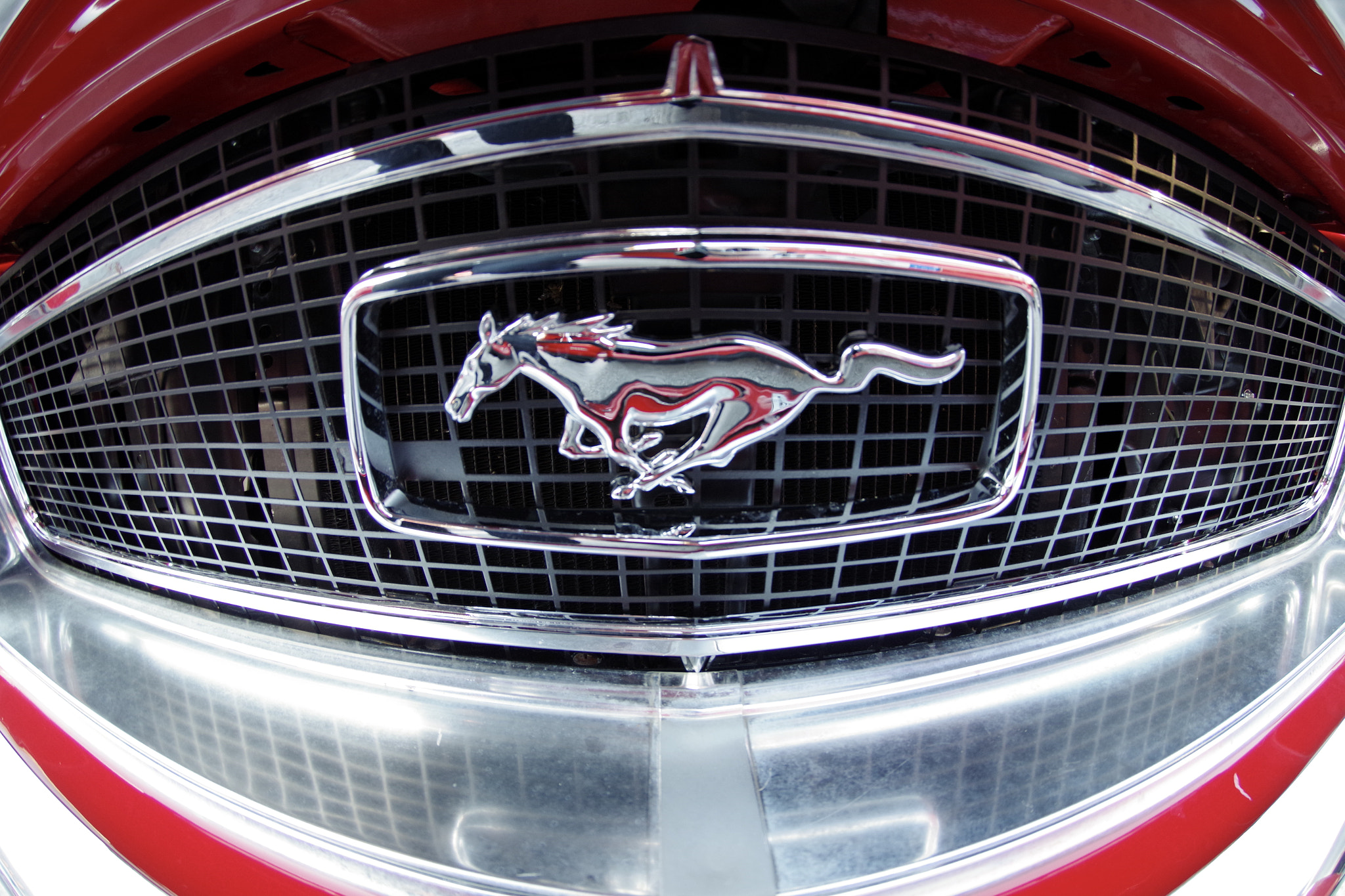 Pentax K-S2 sample photo. Ford mustang sign photography