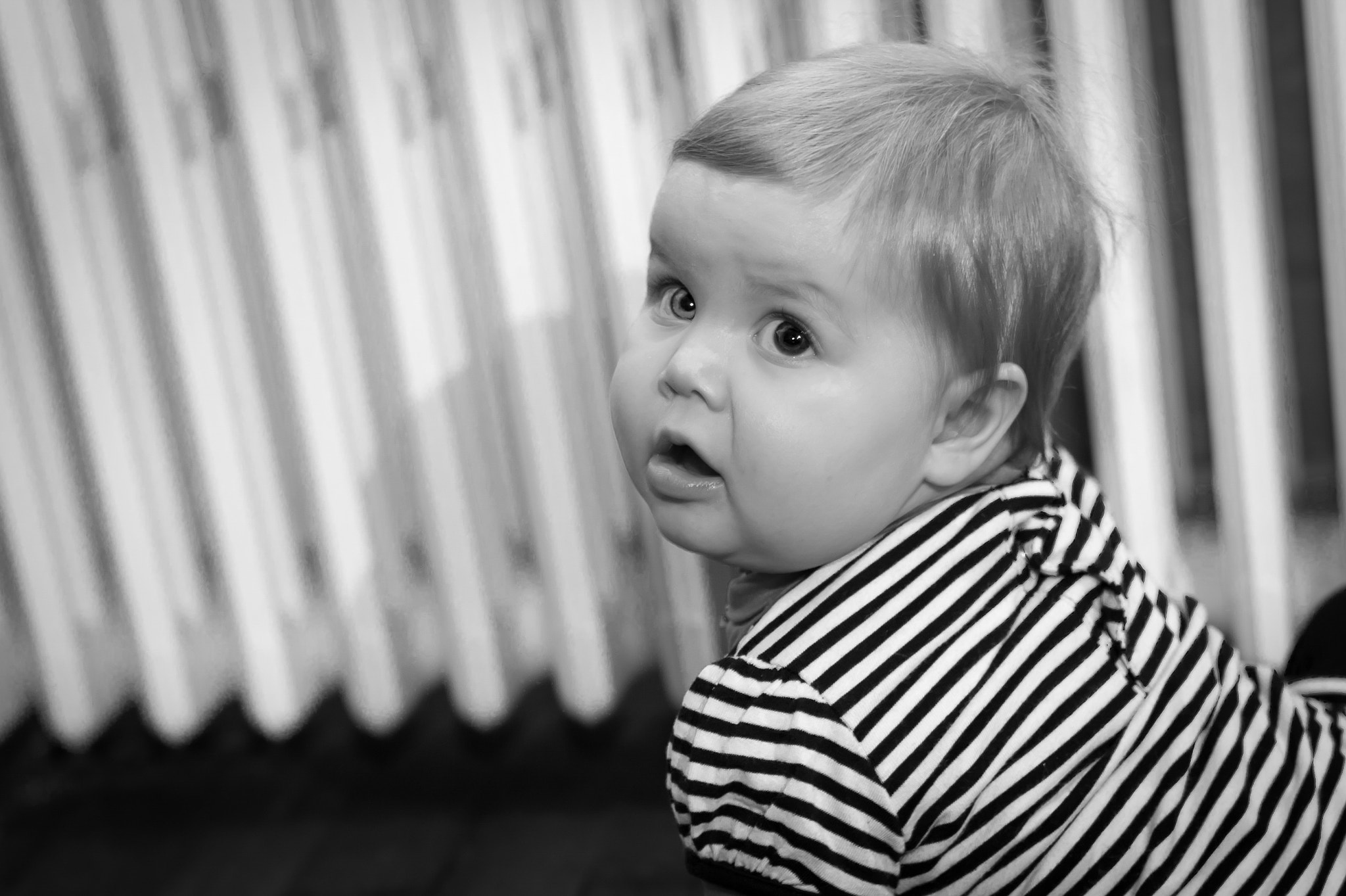 Nikon D3S sample photo. Baby in lines photography