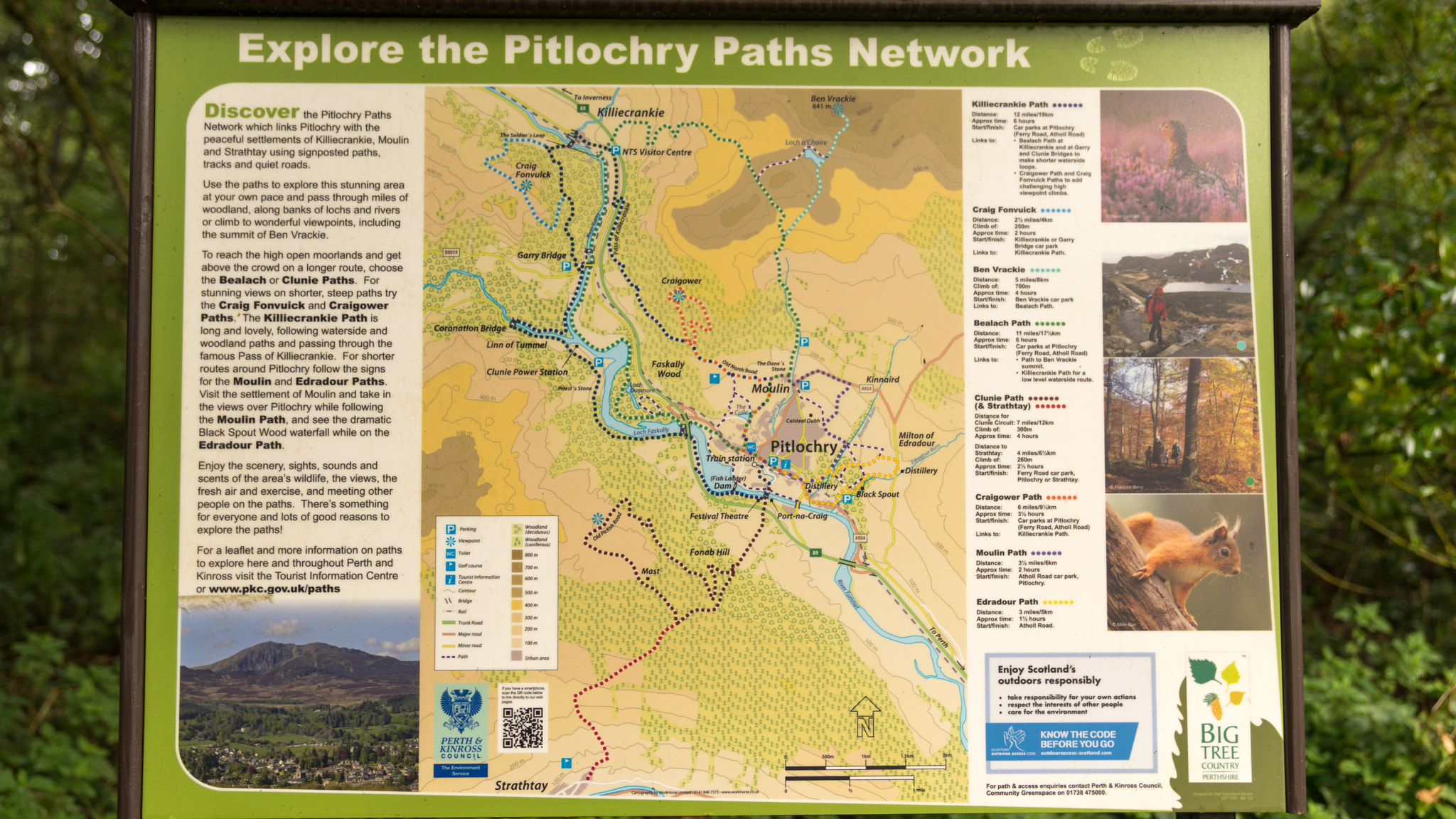 Sony a7 + Sony FE 24-70mm F2.8 GM sample photo. Pitlochry map photography