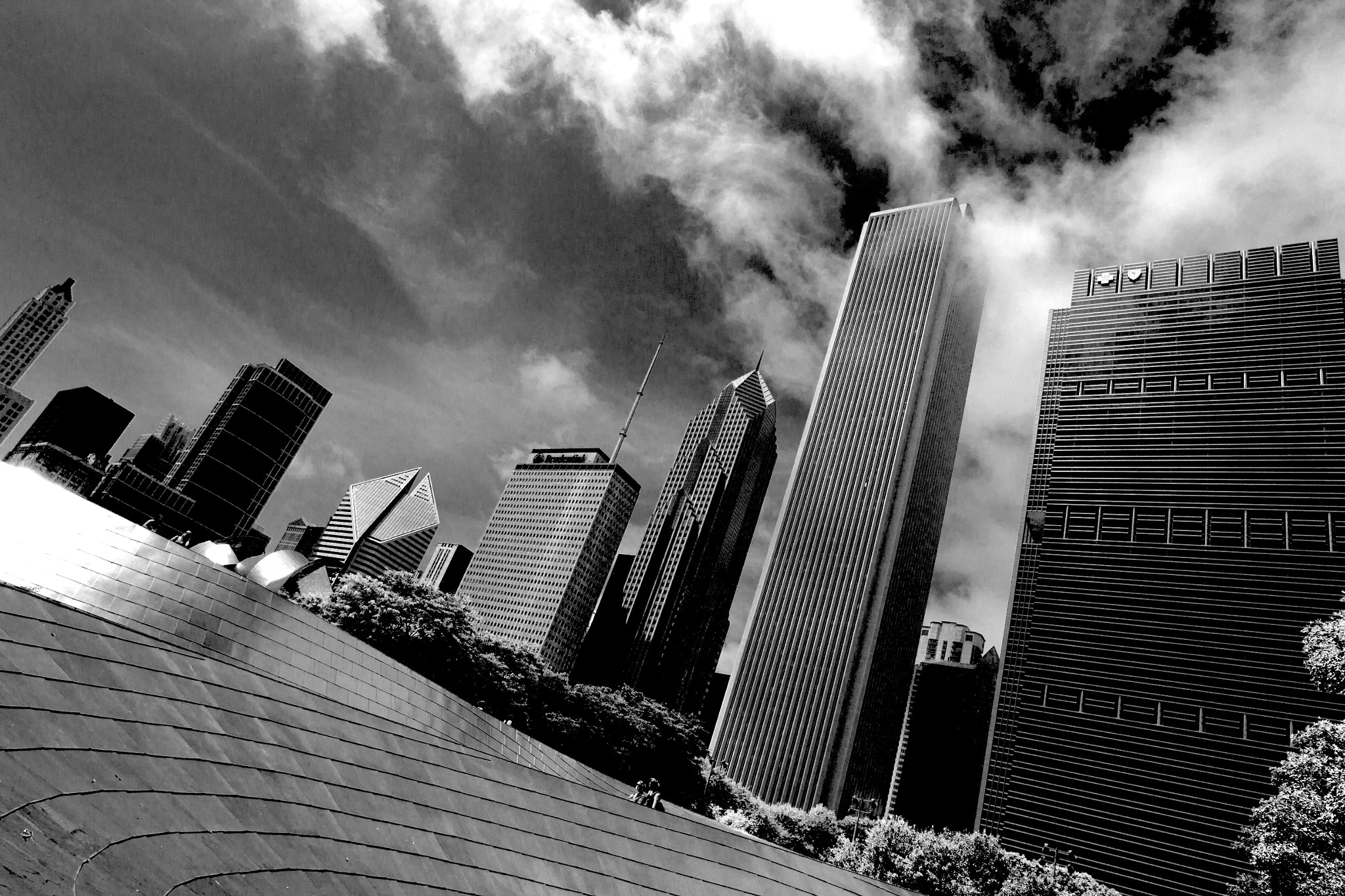 Canon EOS-1D Mark IV sample photo. Chicago in black&white photography