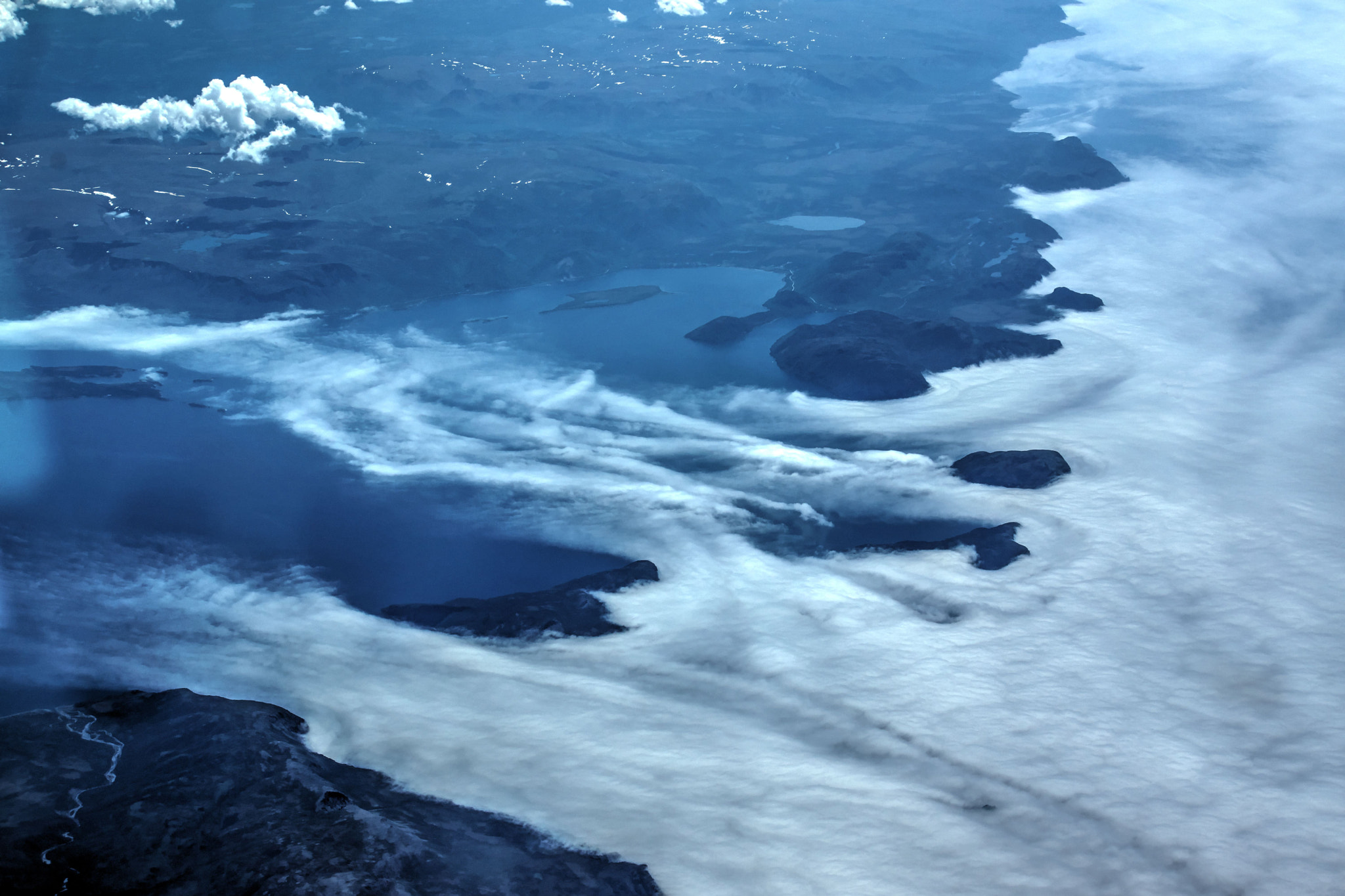 Sony E 55-210mm F4.5-6.3 OSS sample photo. Windblown fog in the labrador sea photography