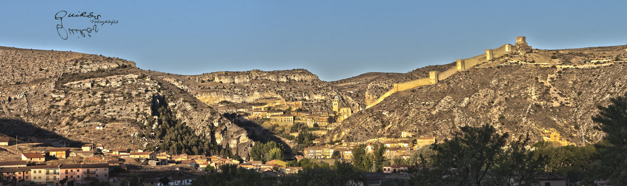 Canon EOS 30D + Canon EF 24-70mm F2.8L USM sample photo. Panorama albarracin - hdr photography