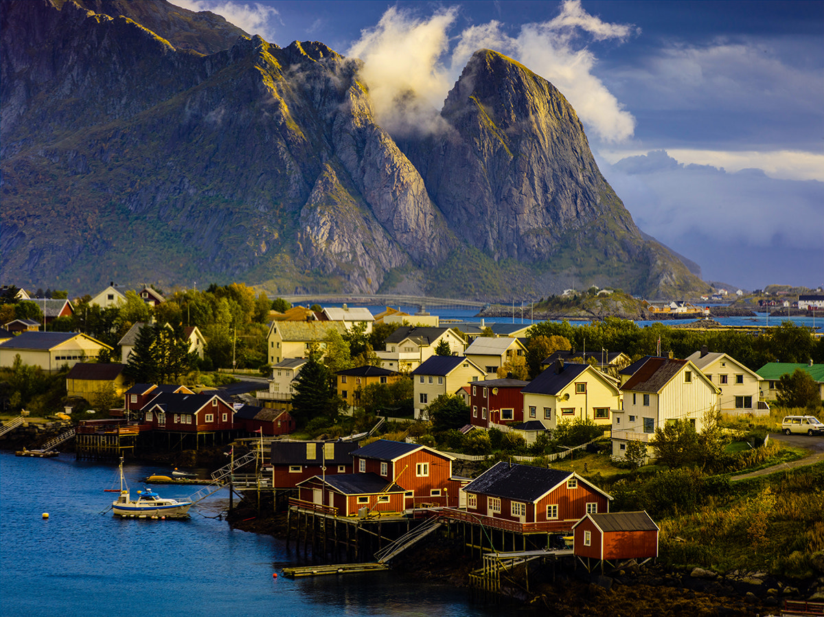 Phase One IQ260 sample photo. Lofoten under light photography