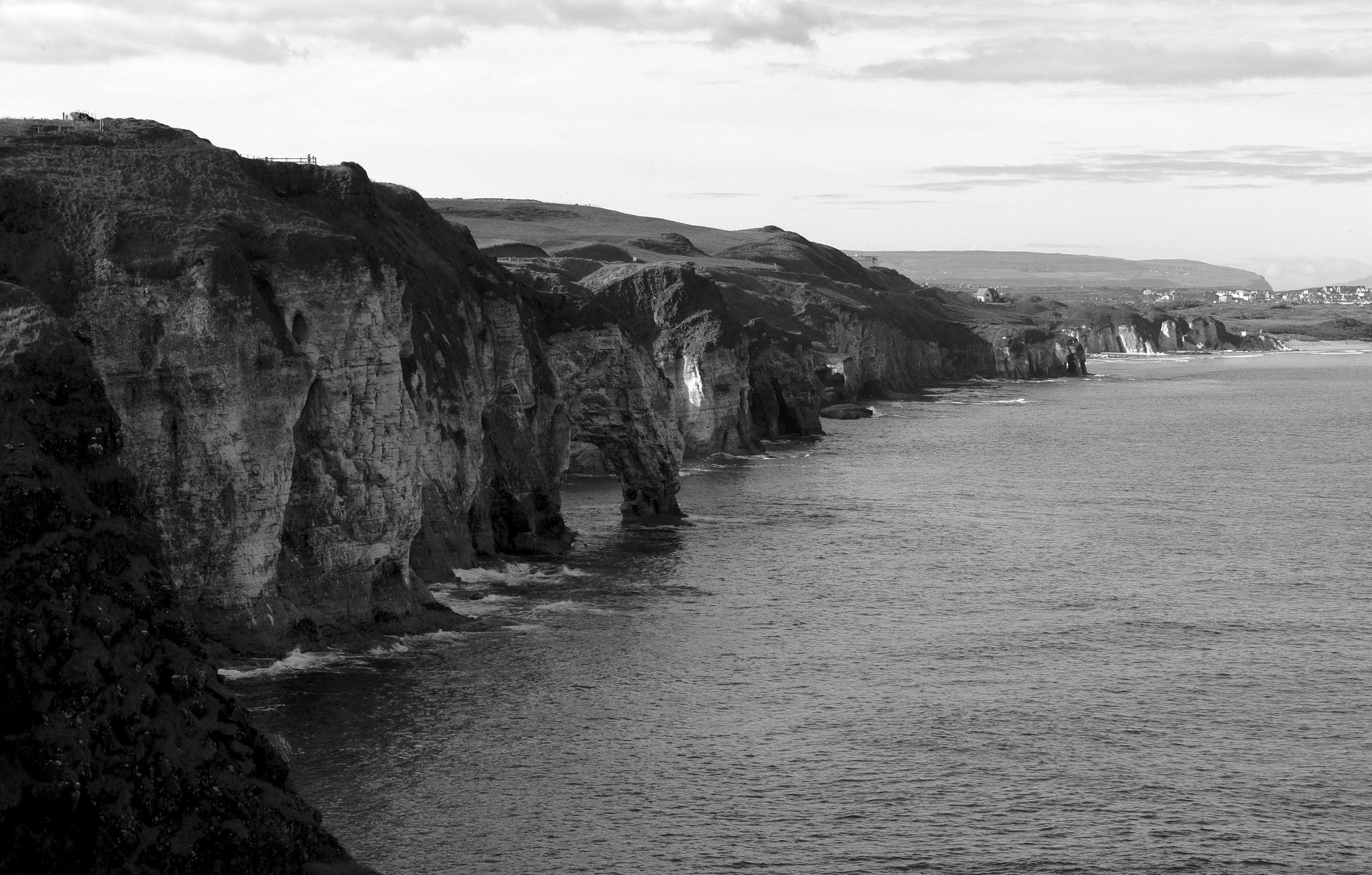 Sony E 18-55mm F3.5-5.6 OSS sample photo. Cliffs dunluce castle - northern ireland photography
