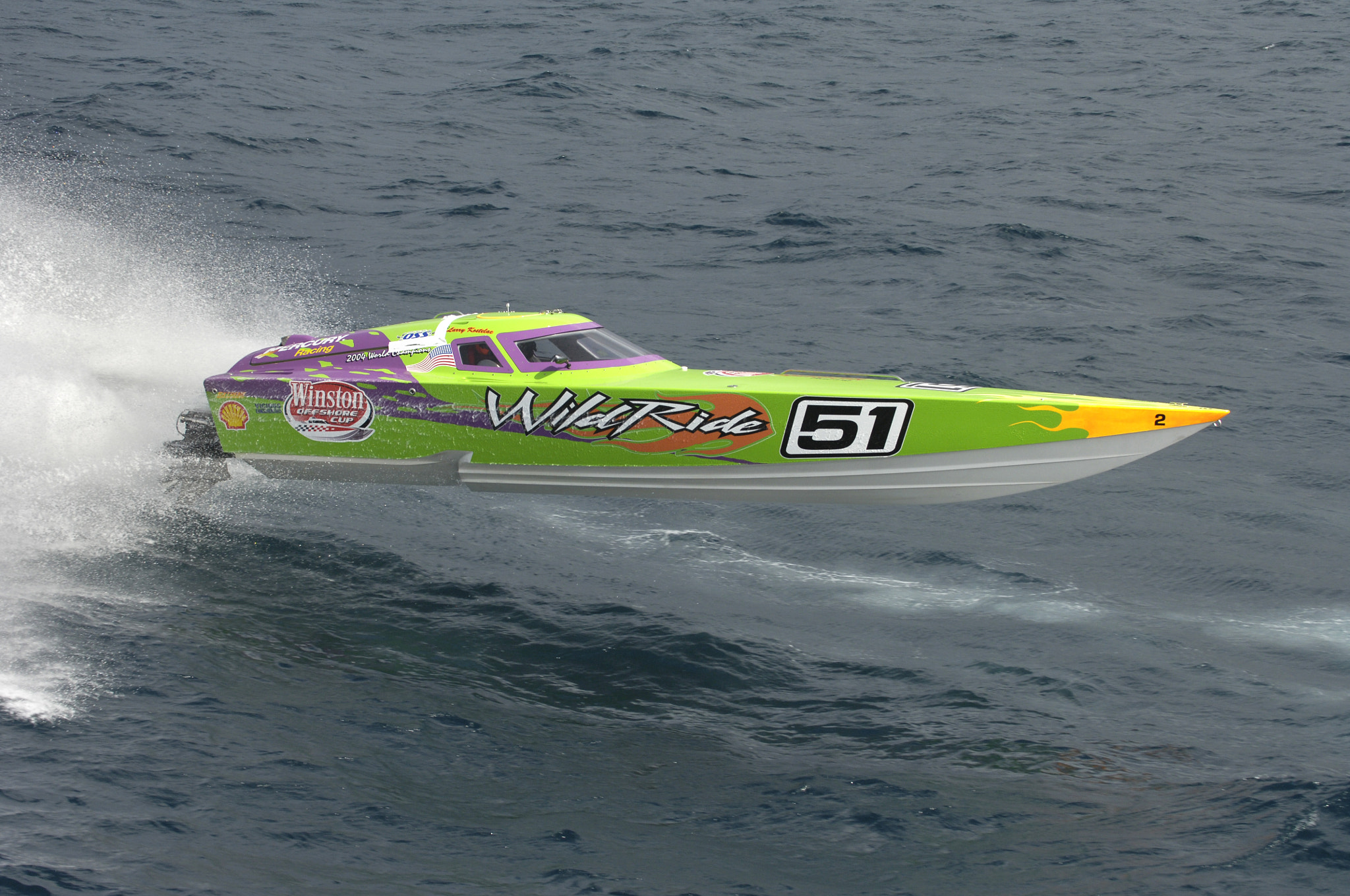 Nikon D2X sample photo. Offshore powerboat racer photography