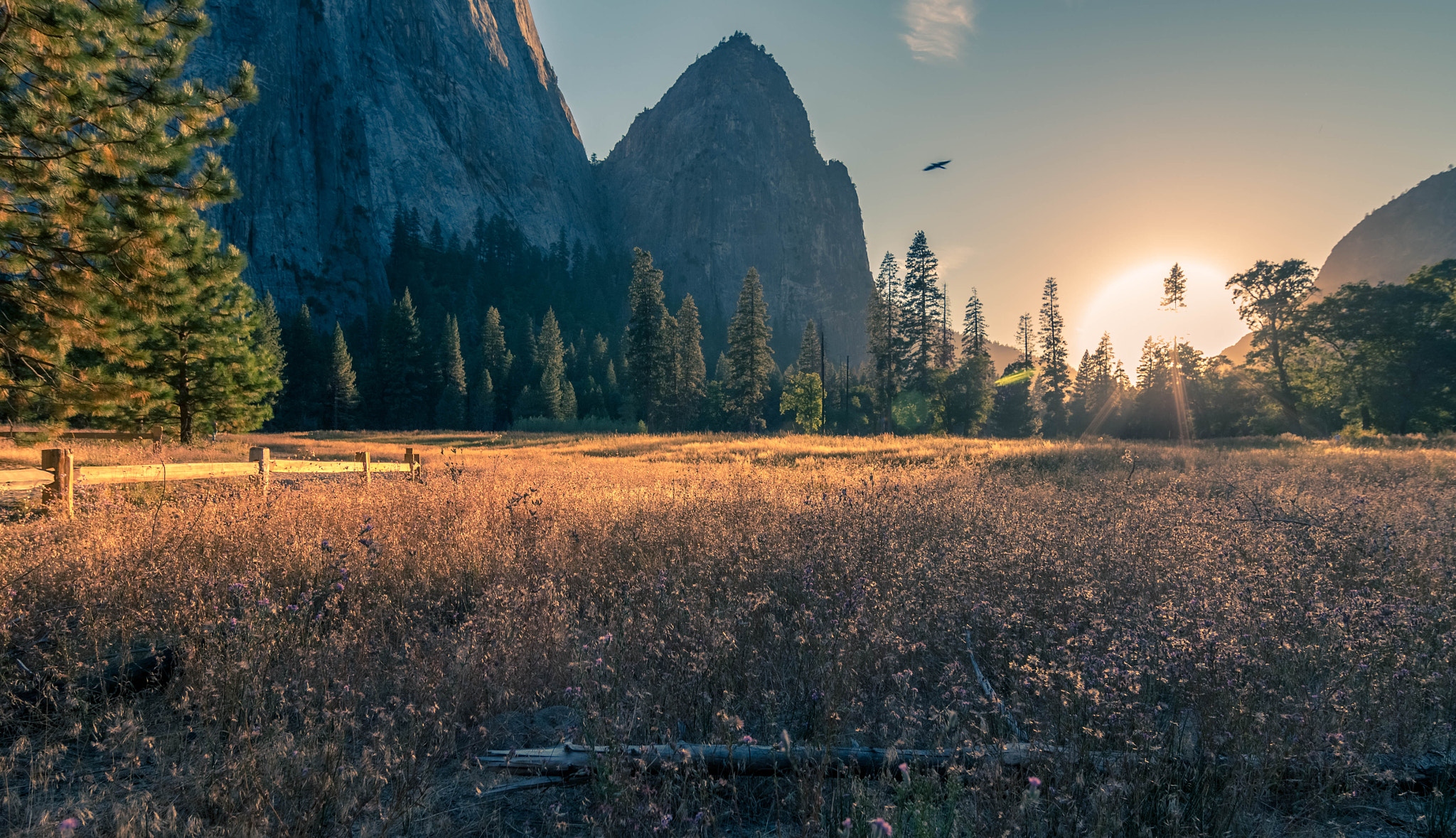 Pentax K-5 IIs + Pentax smc DA 12-24mm F4.0 ED AL (IF) sample photo. Yosemite sunset photography