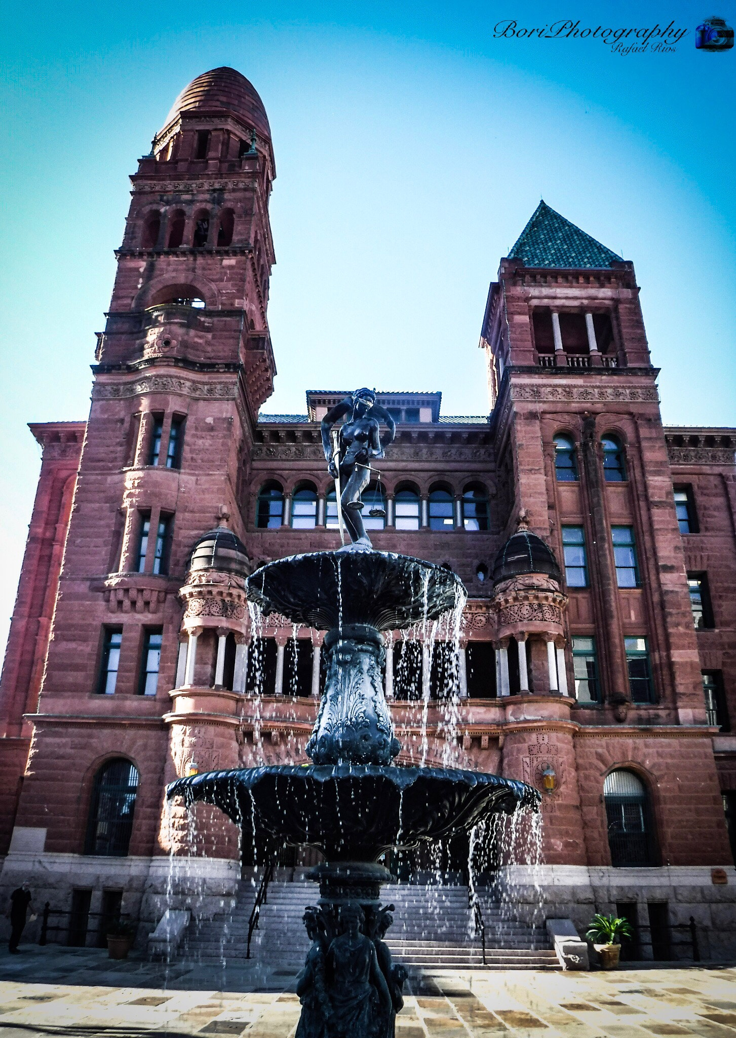 Fujifilm FinePix XP90 XP91 XP95 sample photo. Bexar county court house and lady justice. photography