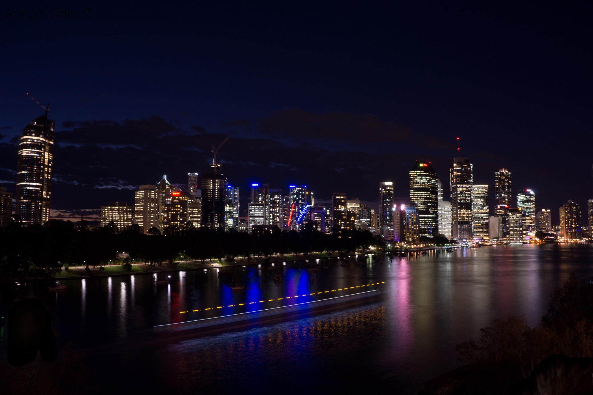 Hasselblad Lunar + Sony E 18-55mm F3.5-5.6 OSS sample photo. Brisbane city long exposure photography