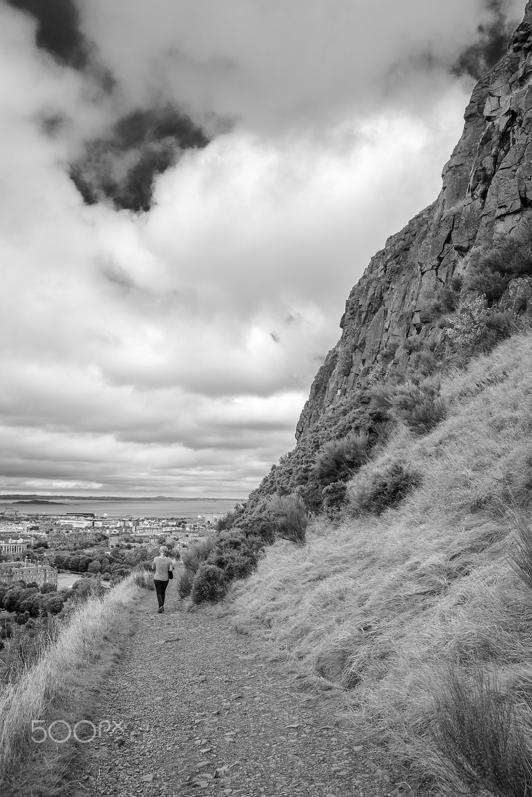 Nikon D600 sample photo. Strolling on trail towards clouds photography