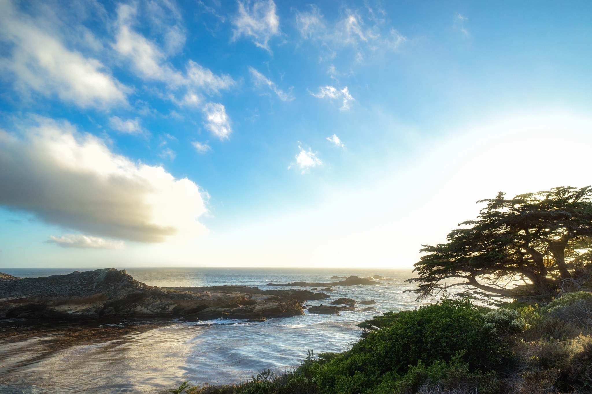 E 21mm F2.8 sample photo. Point lobos sunset photography