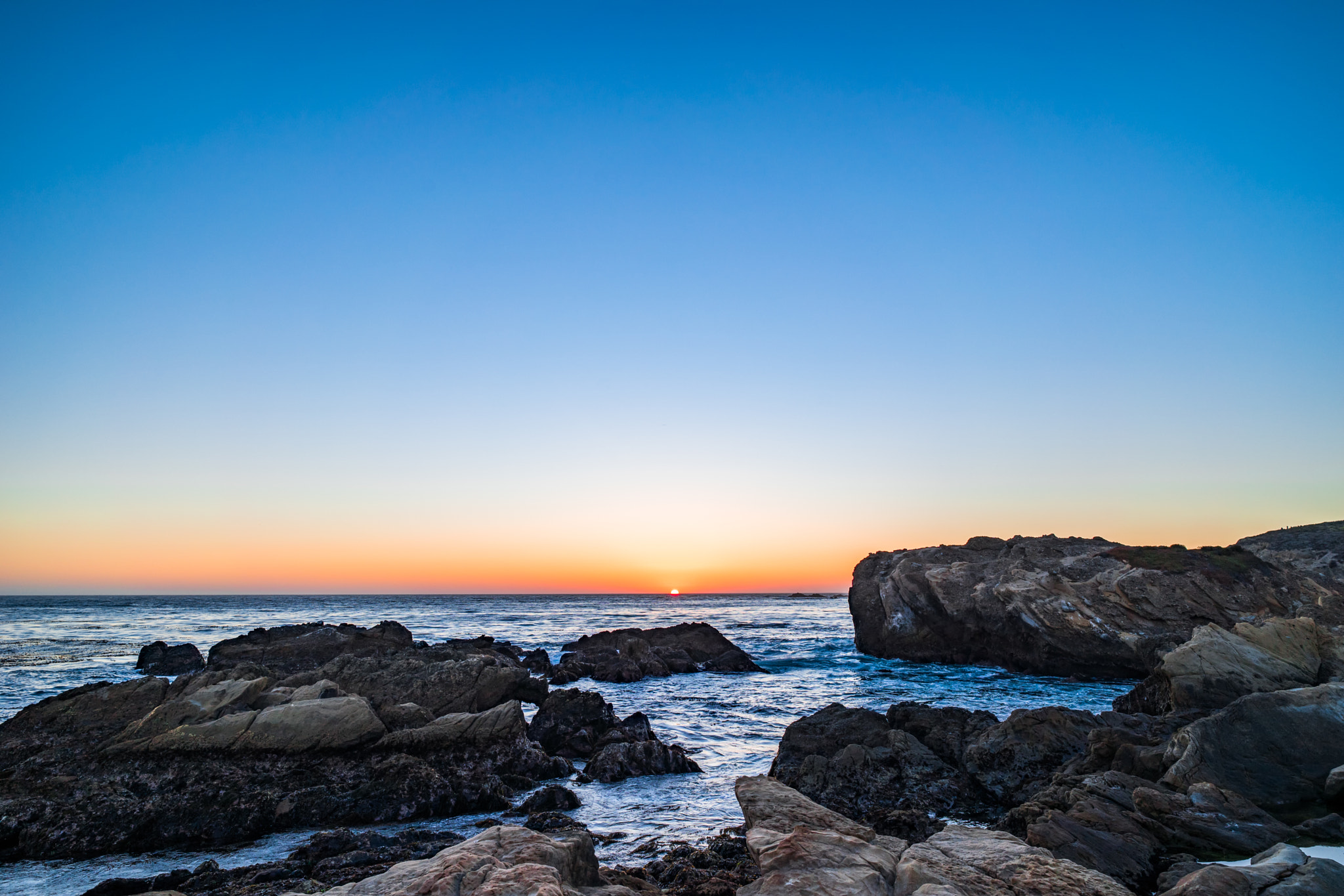 E 21mm F2.8 sample photo. Point lobos sunset photography