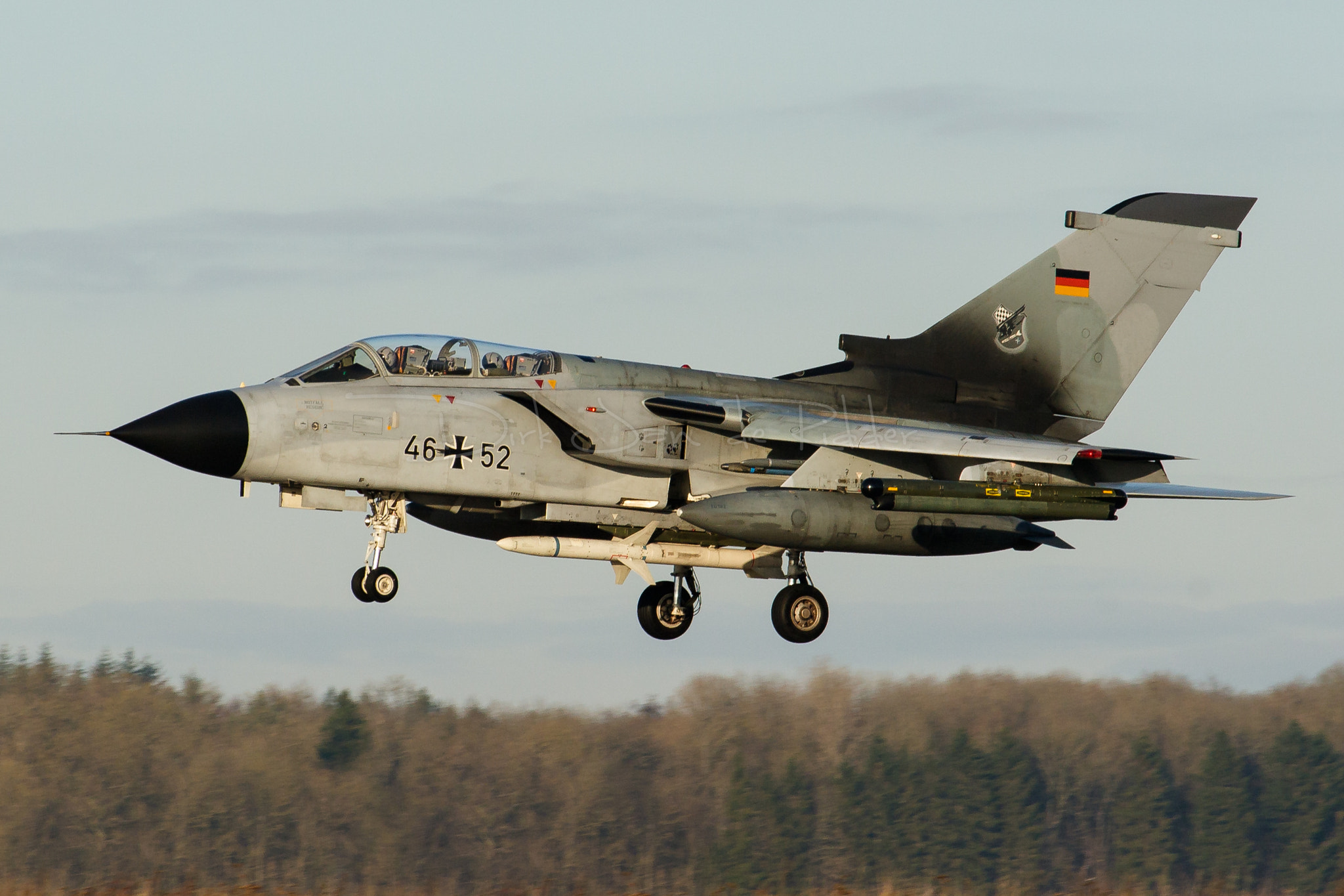 Canon EOS 20D + Canon EF 70-200mm F2.8L USM sample photo. German air force tornado ecr 46+52 photography