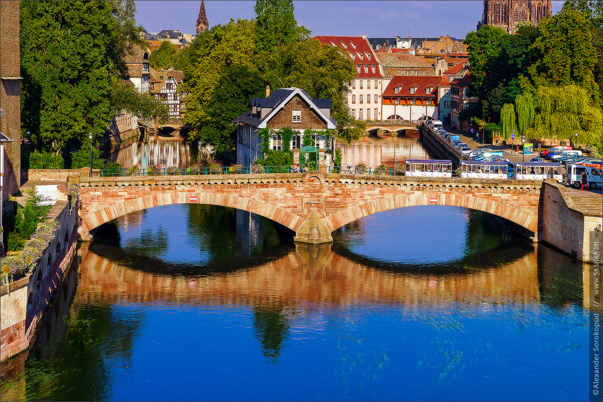 Sony a99 II sample photo. Old historical center of strasbourg. fortress towers and briges photography