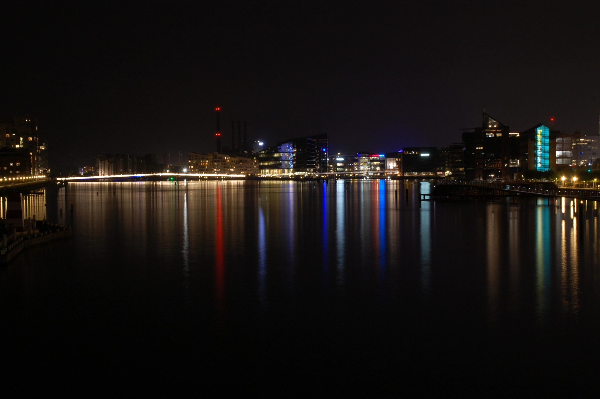 Nikon D40 sample photo. Copenhagen reflection by night #2 photography