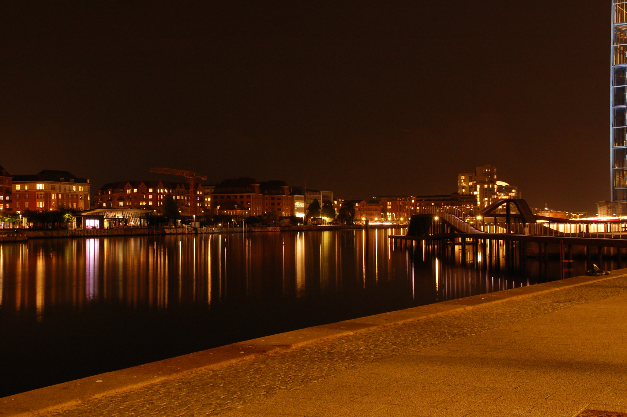 Nikon D40 sample photo. Copenhagen reflection by night #5 photography
